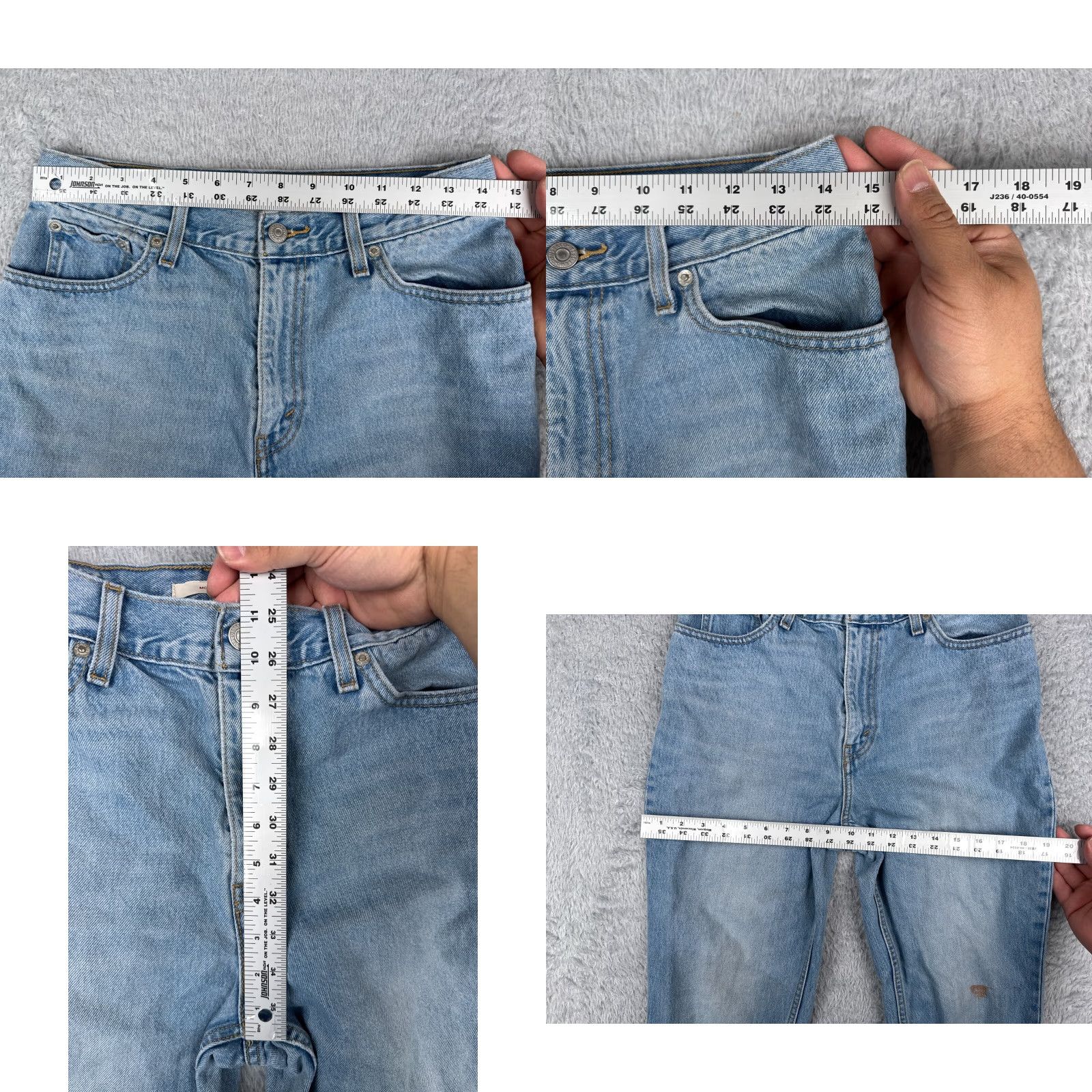 Levi's Levi's Jeans Women 29x26 5-Pocket Denim Light Wash Blue Premium Mom Style 80s Distressed Stretch Vintage No Size 29" - 9 Thumbnail