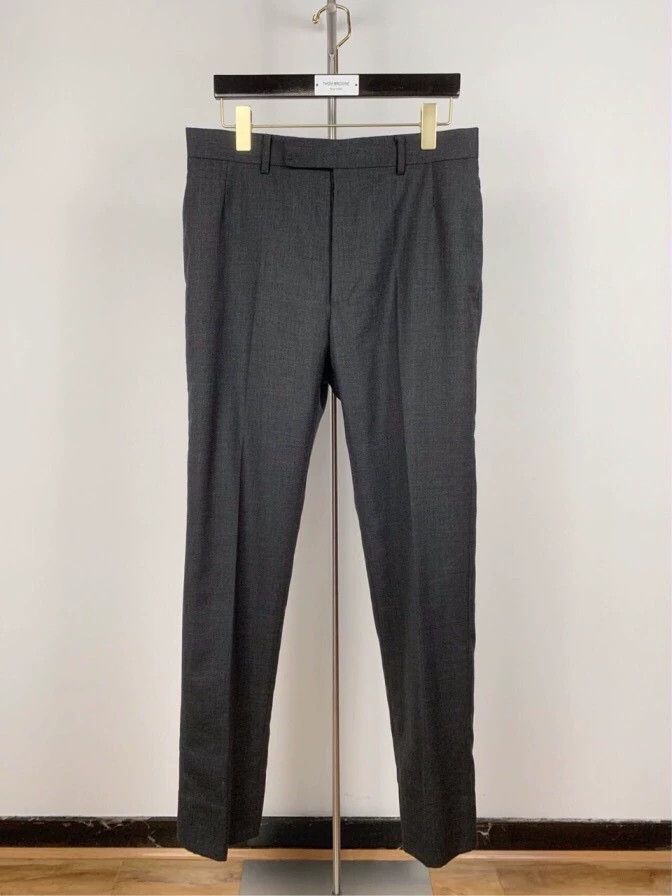 Thom Browne Thom Browne Gray Wool Casual Pants - dmc Size US 26 / EU 42 - 1 Thumbnail