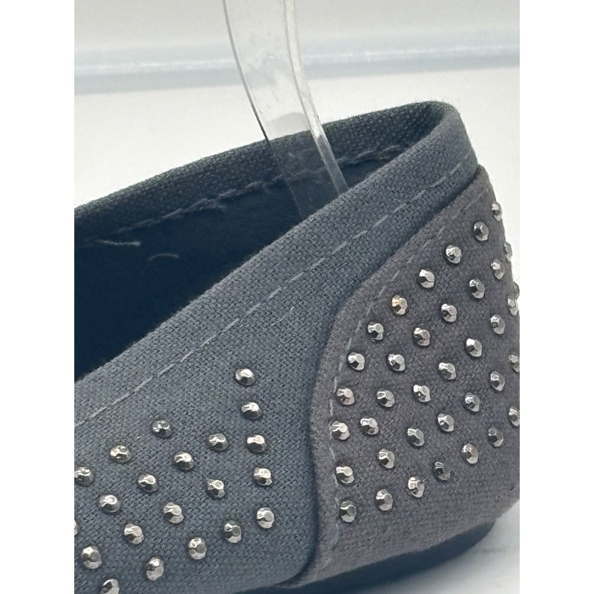 Other Blue suede brand women’s riveted textile slip on sneakers, G Size US 10 / IT 40 - 7 Thumbnail