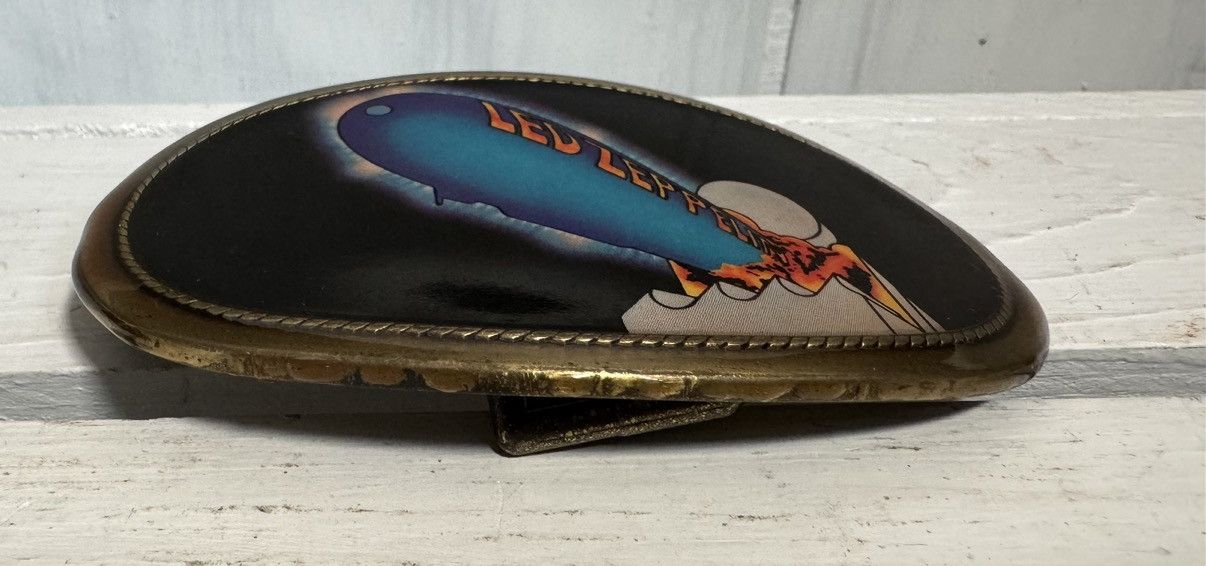 image of Vintage New VTG Led Zeppelin Belt Buckle Pacifica Mfg 1977 Usa, Men's