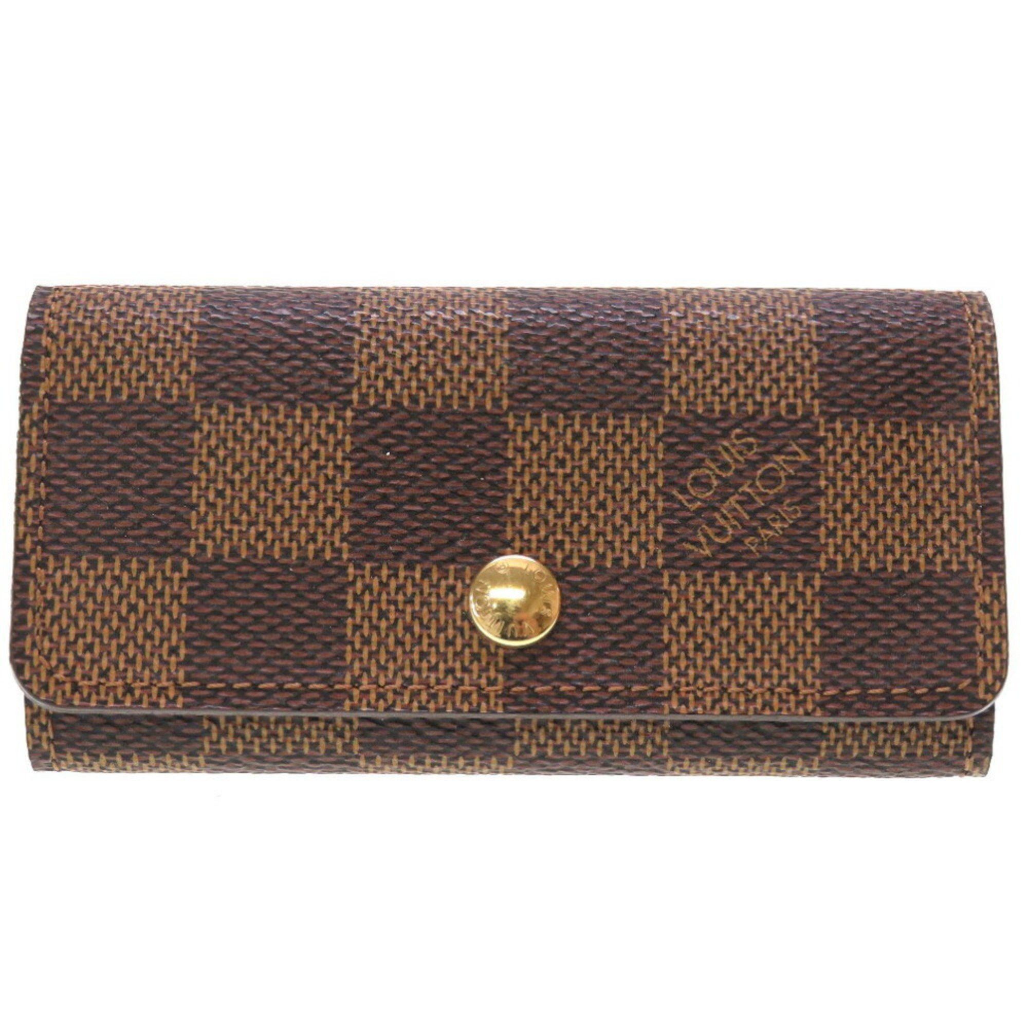 image of Louis Vuitton Multicle 4 N62631 Damier Key Case 0243 Louis Vuitton 5K0243Z5 in Brown, Women's