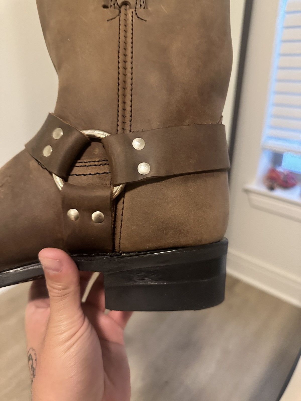 Frye Frye harness boots 8R tan color Size US 10 / EU 43 - 16 Thumbnail