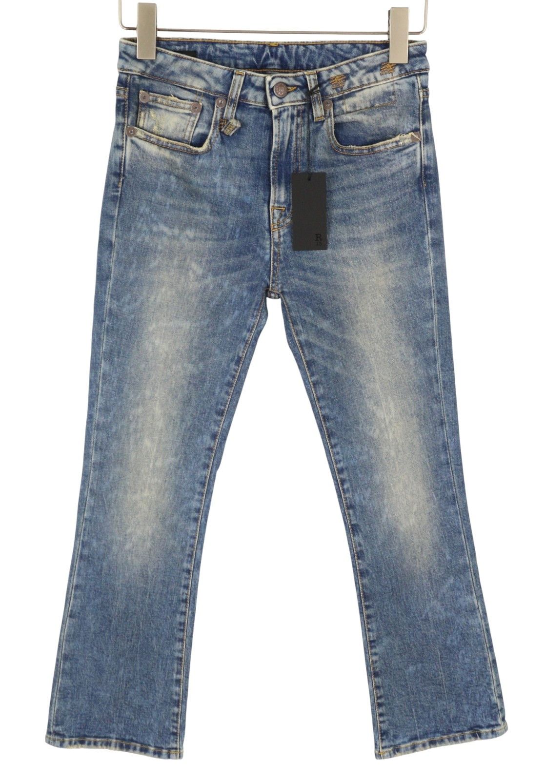 R13 KICK FIT 25 Kelly Faded Blue RRP699 87176 Size 25" / US 0 / IT 36 - 2 Thumbnail