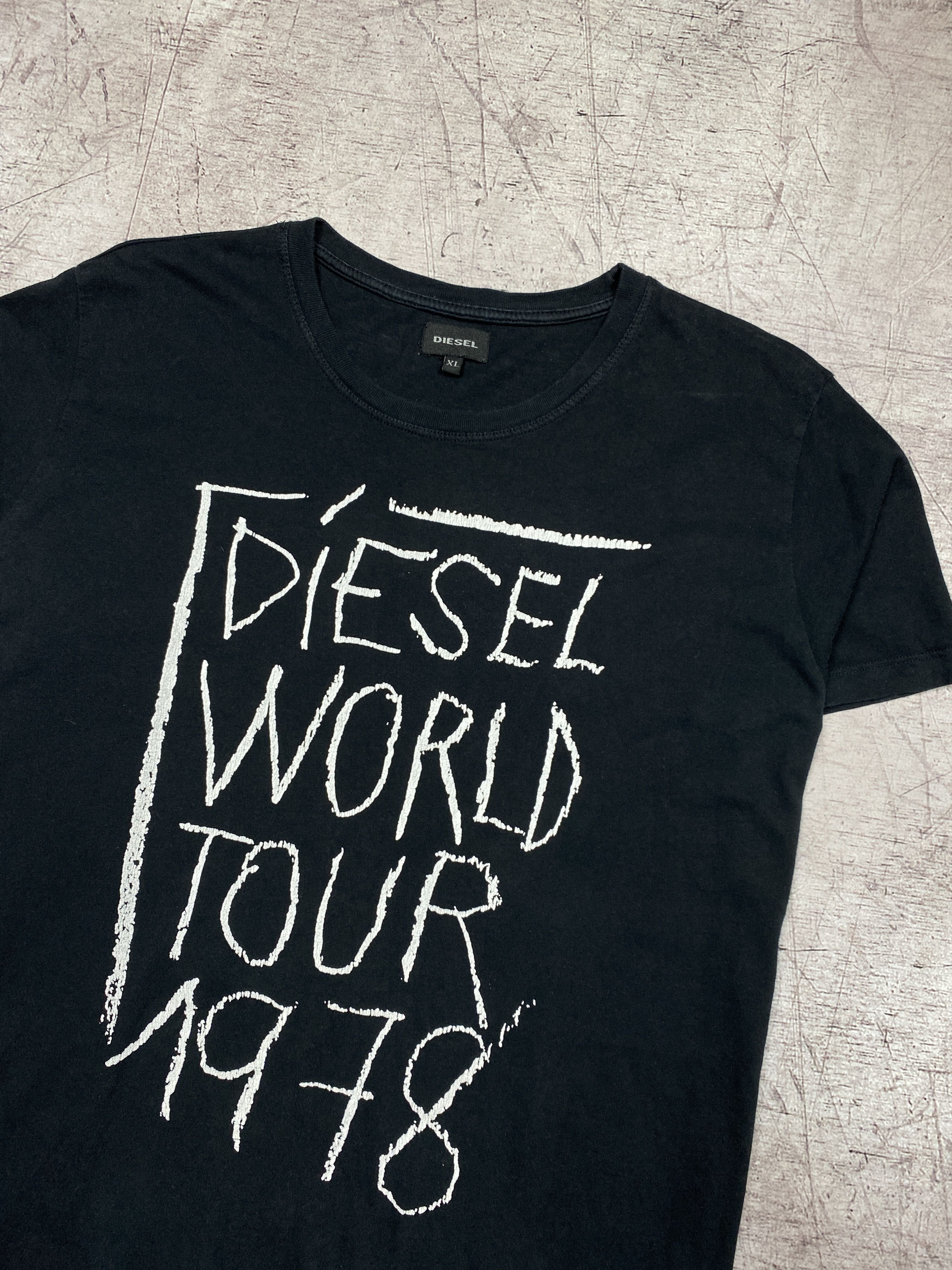 Diesel Diesel World Tour 1978 Mens Crew Neck T-Shirt Size US XL / EU 56 / 4 - 2 Thumbnail