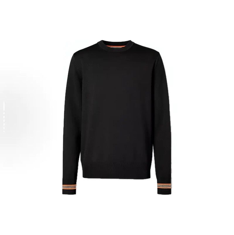 Burberry Burberry Men's Black Logo Knitted Sweater Size US S / EU 44-46 / 1 - 1 Thumbnail