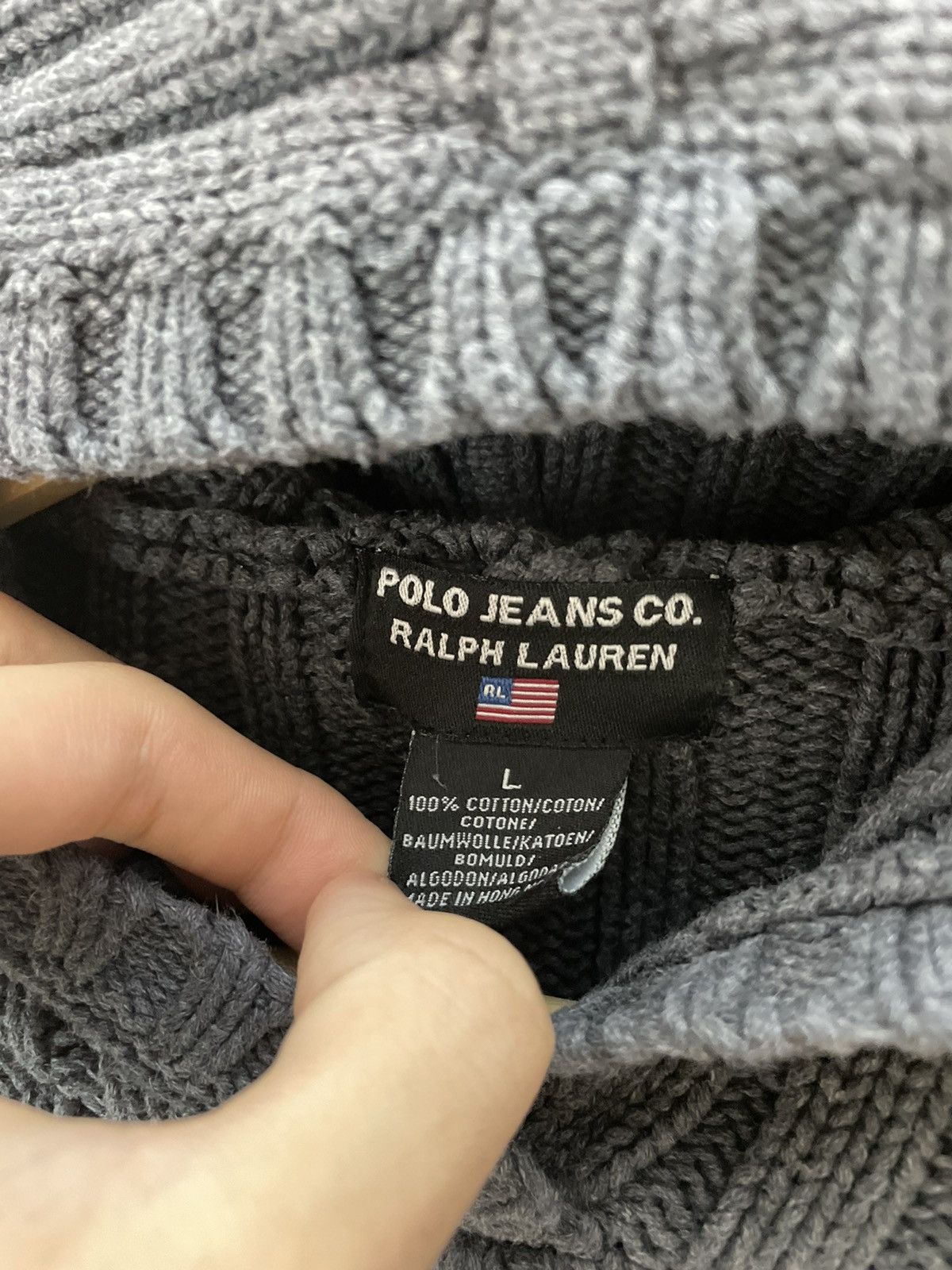 Polo Ralph Lauren × Vintage Polo Ralph Lauren USA Flag knitwear sweater hoodie Size S / US 4 / IT 40 - 7 Thumbnail