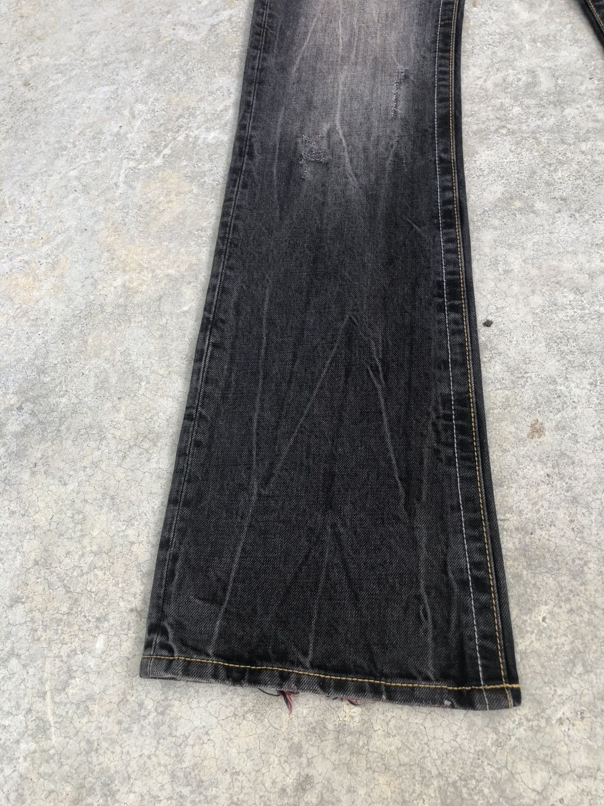 semanticdesign Japanese Semantic Design Flared Jeans Distressed Punk Style Size US 30 / EU 46 - 6 Thumbnail