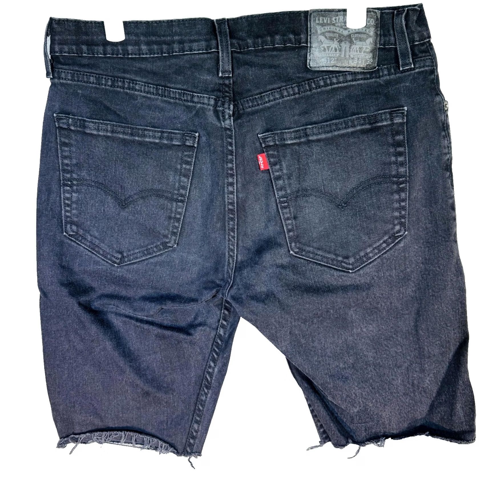 Levi's Levi's Shorts Mens 34 Gray Charcoal Denim Slim Bermuda 10 Inseam Stretch Casual 5-Pocket Mens Size US 34 / EU 50 - 5 Thumbnail