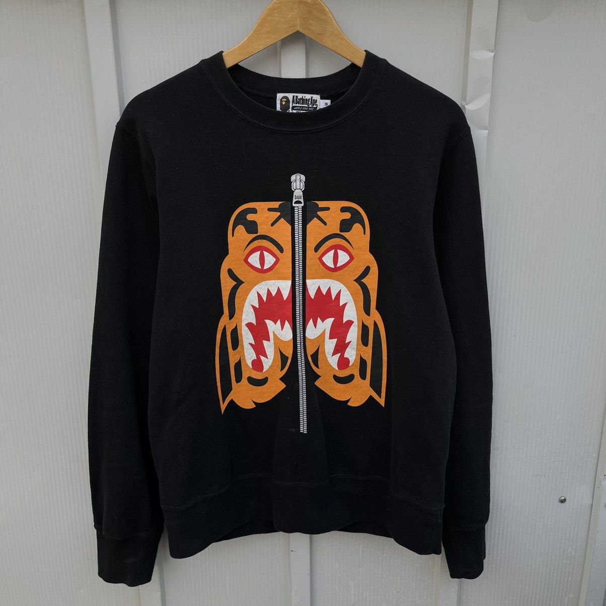 Bape BAPE Tiger Funthera Militia Heavy Weight Crewneck Sz M Size US M / EU 48-50 / 2 - 2 Thumbnail