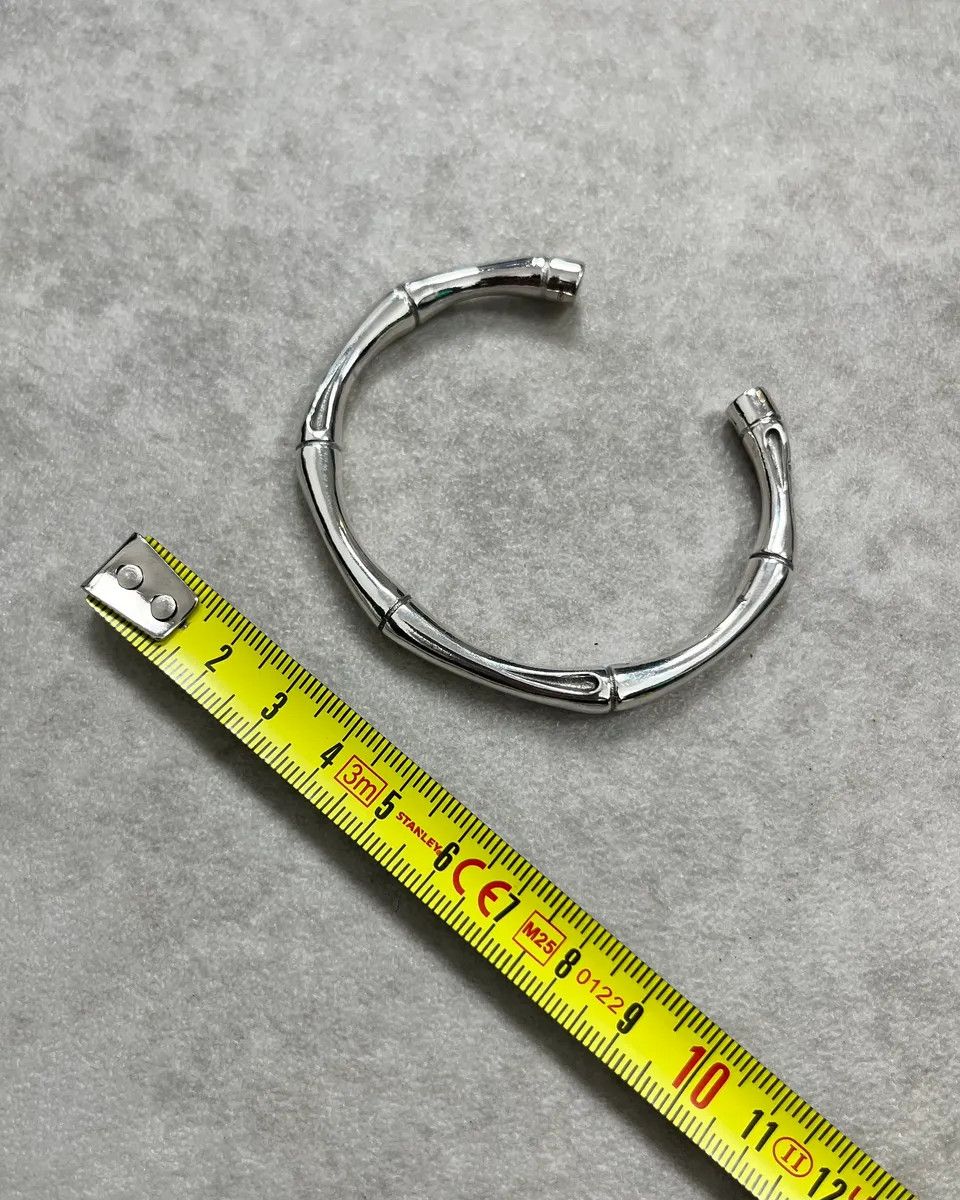 Gucci Gucci Silver Metal Bamboo Bracelet Size ONE SIZE - 7 Thumbnail