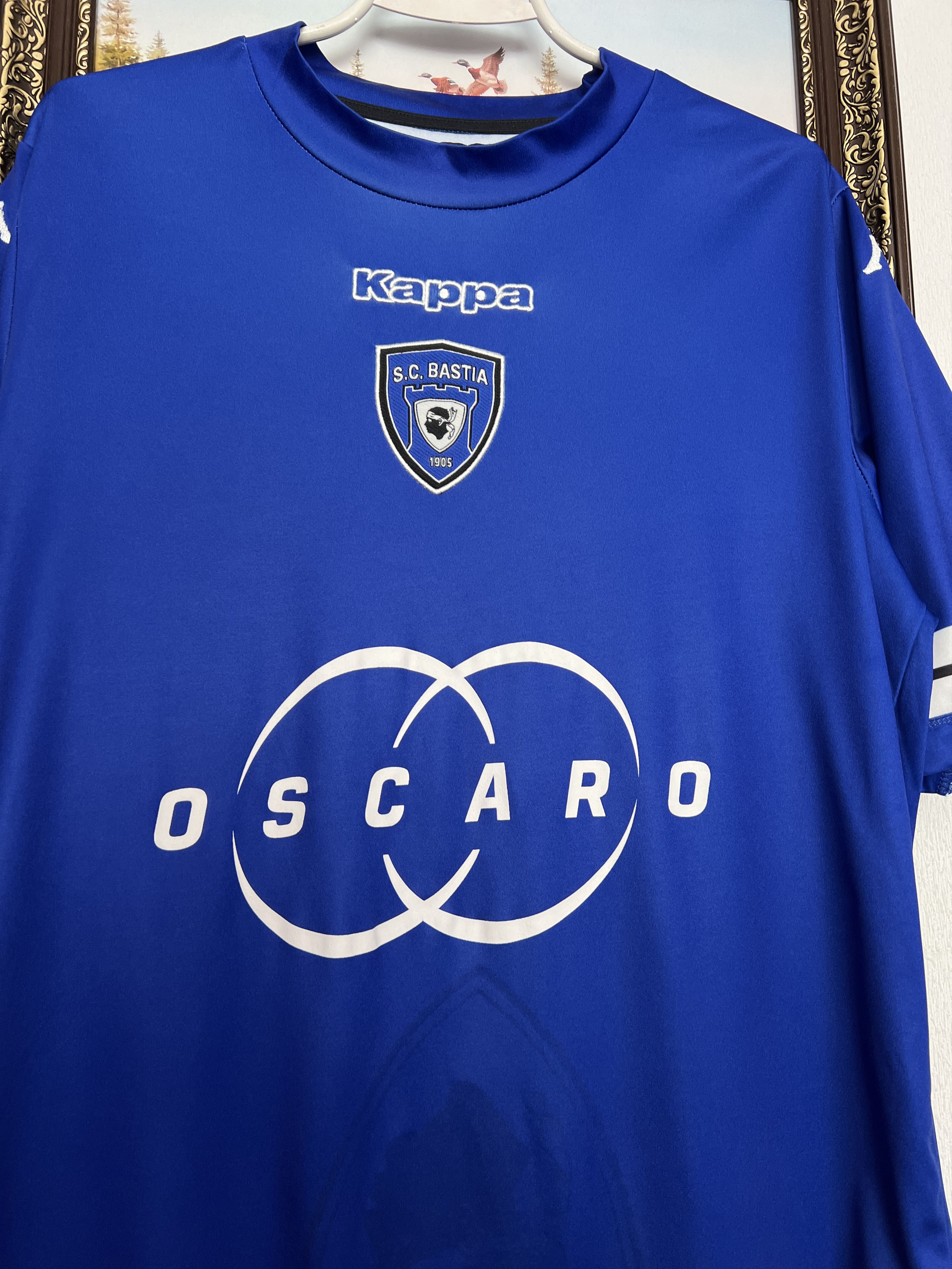 Kappa SC Bastia Home football shirt 2013 Soccer Jersey Trikot Size US XL / EU 56 / 4 - 3 Thumbnail