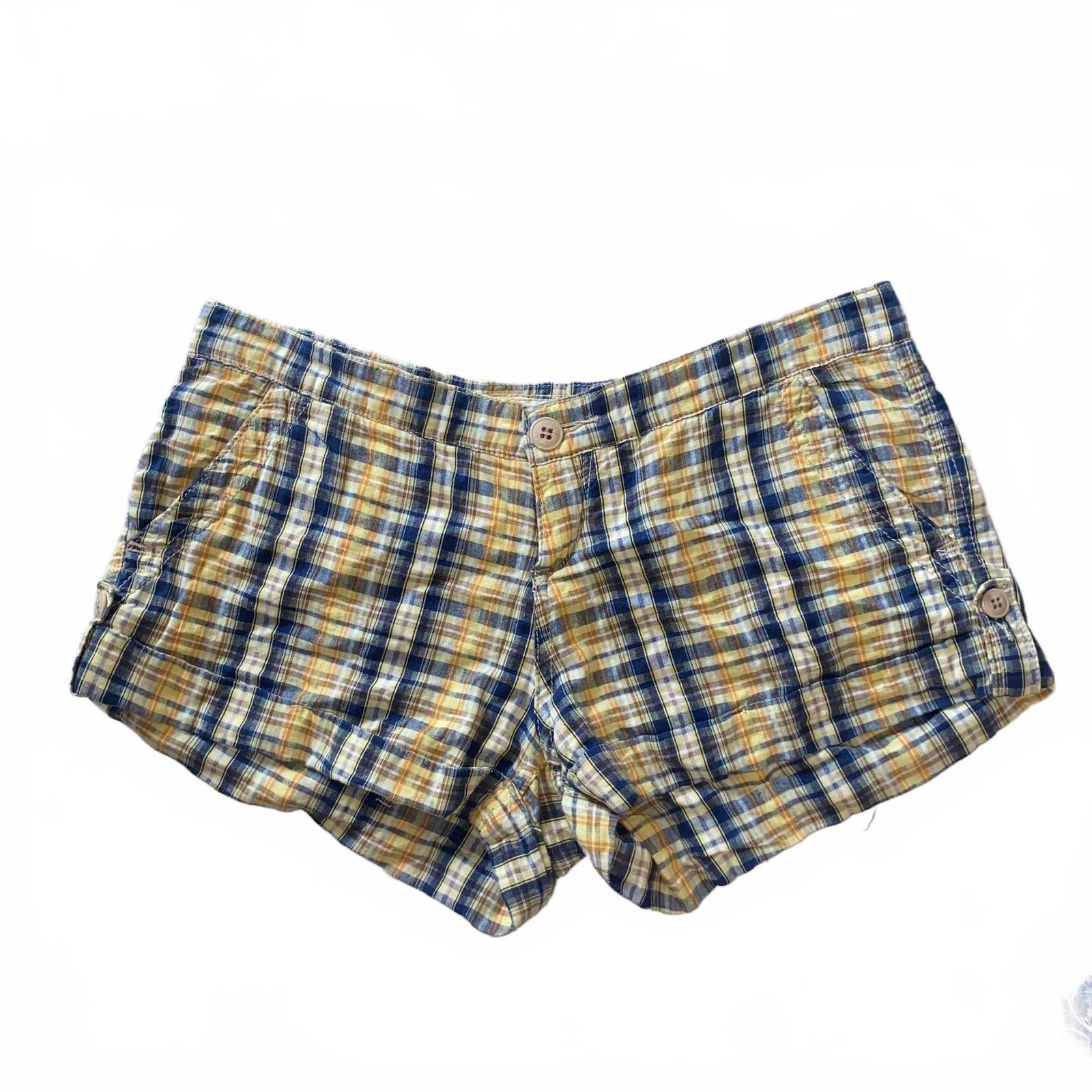Abercrombie & Fitch Y2k Abercrombie Lowrise plaid shorts 2 Size 26" / US 2 / IT 38 - 1 Thumbnail