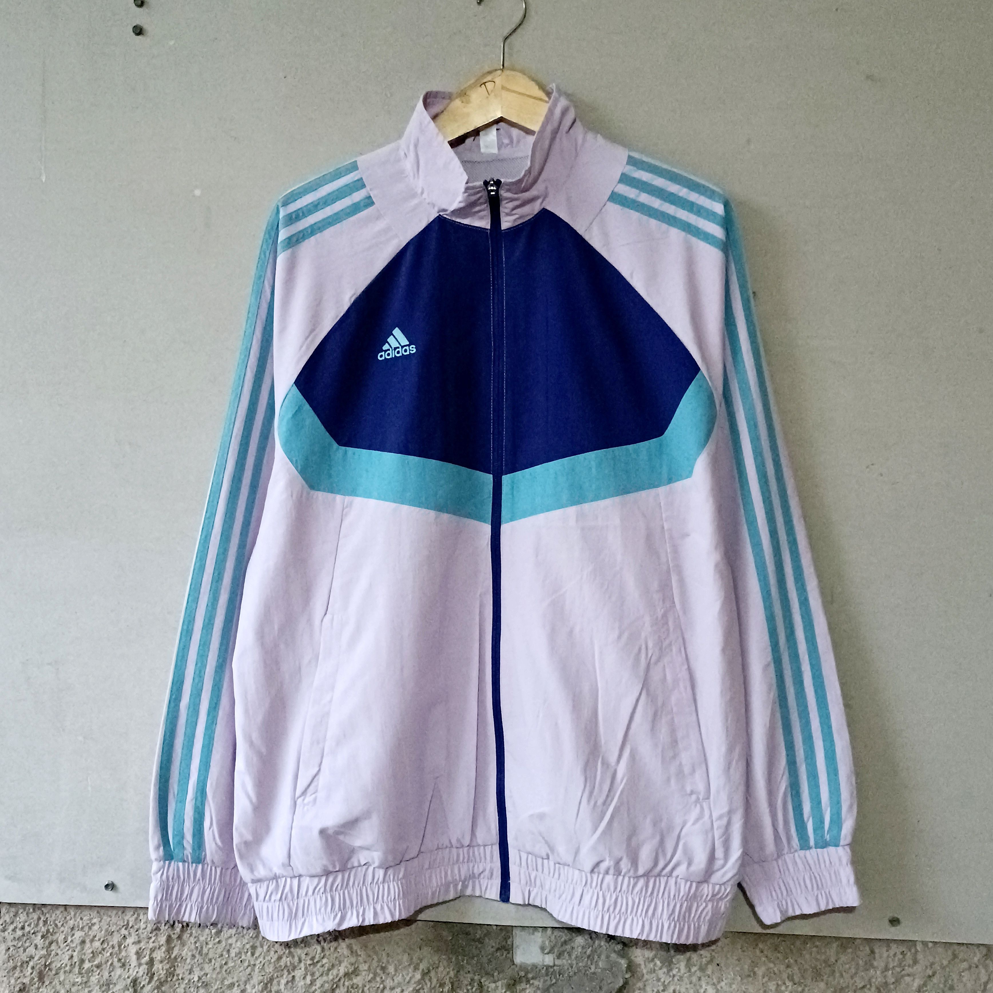 Adidas Adidas windbreaker track jacket purple Size US L / EU 52-54 / 3 - 1 Thumbnail