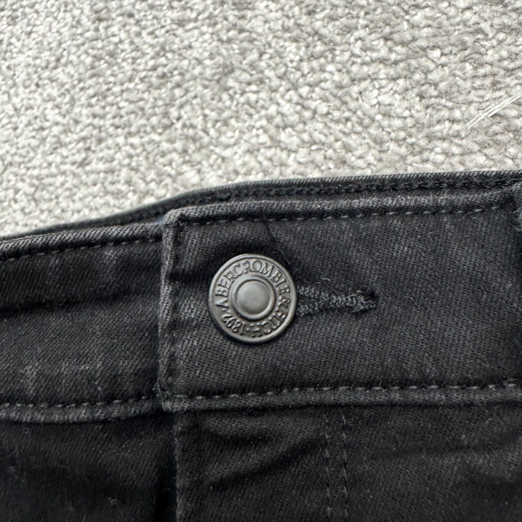 Abercrombie & Fitch Abercrombie & Fitch Jeans Womens 28 Black High Rise Skinny Denim 5-Pocket Slim Size 28" / US 6 / IT 42 - 3 Thumbnail