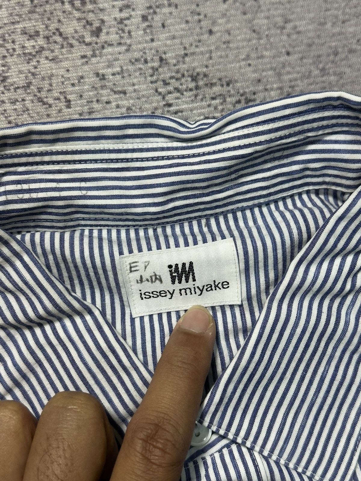 Issey Miyake Issey Miyake Long Sleeve Stripe Shirt Size US L / EU 52-54 / 3 - 4 Thumbnail