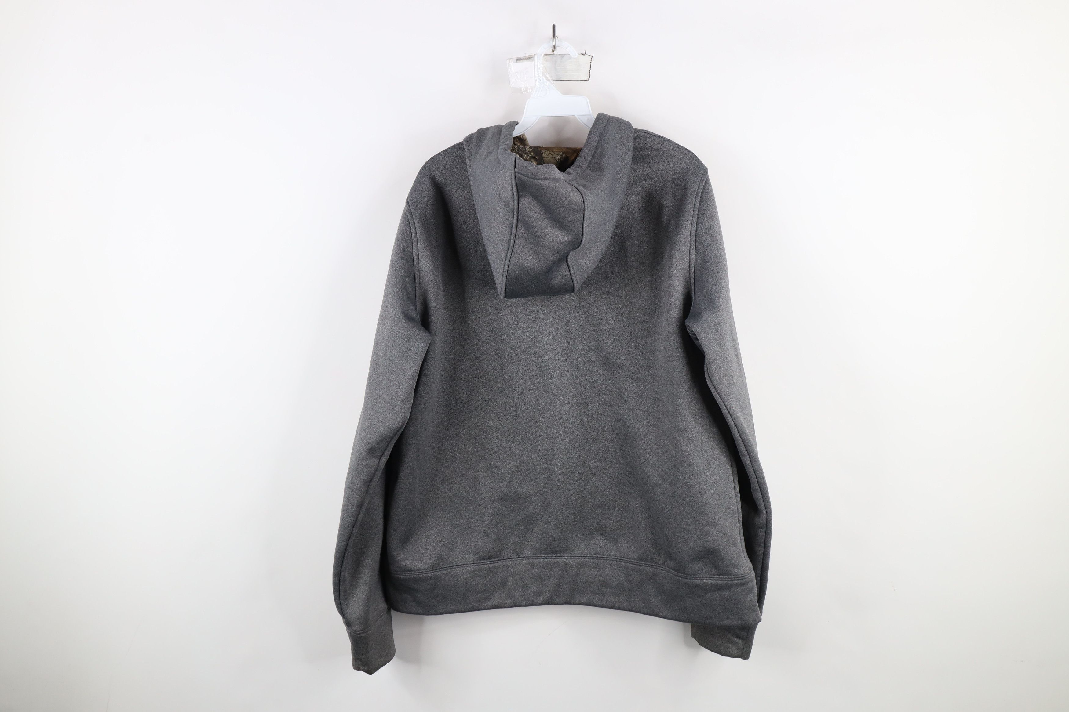 Under Armour × Vintage Under Armour Big Logo Camouflage Hoodie Sweatshirt Gray Size XL / US 12-14 / IT 48-50 - 11 Thumbnail
