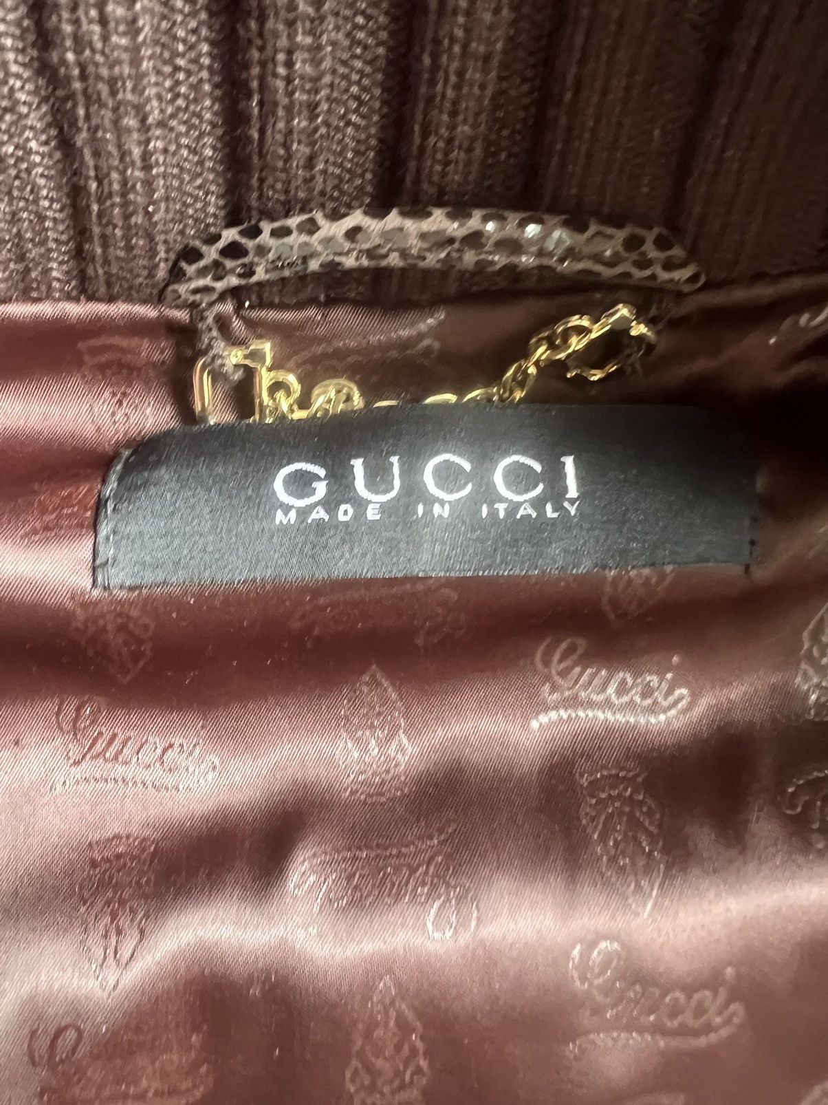 Gucci Madonna Cheetah Print Effect Leather Jacket Size US M / EU 48-50 / 2 - 8 Thumbnail