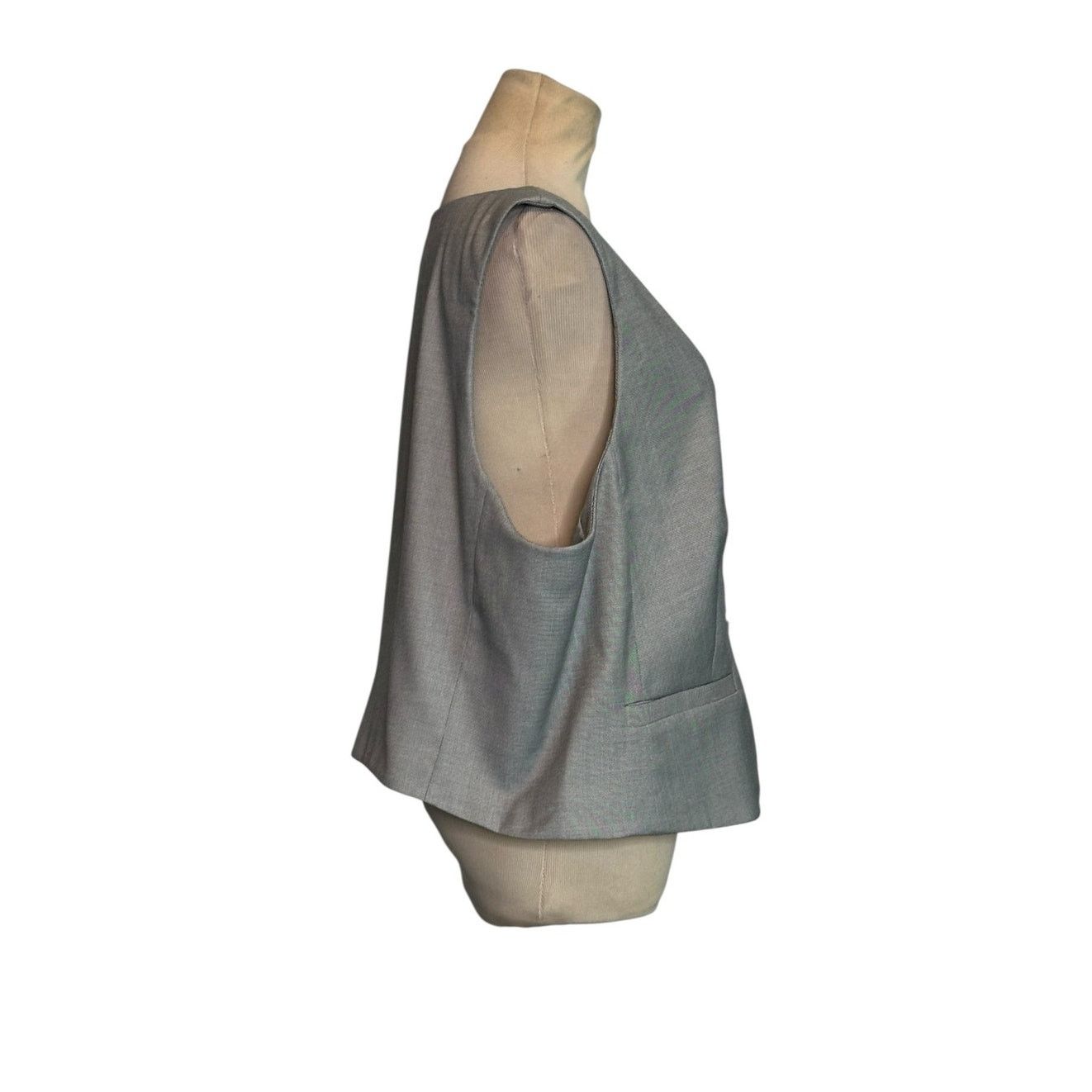 Express Express silver buttoned vest size XL Size XL / US 12-14 / IT 48-50 - 9 Thumbnail