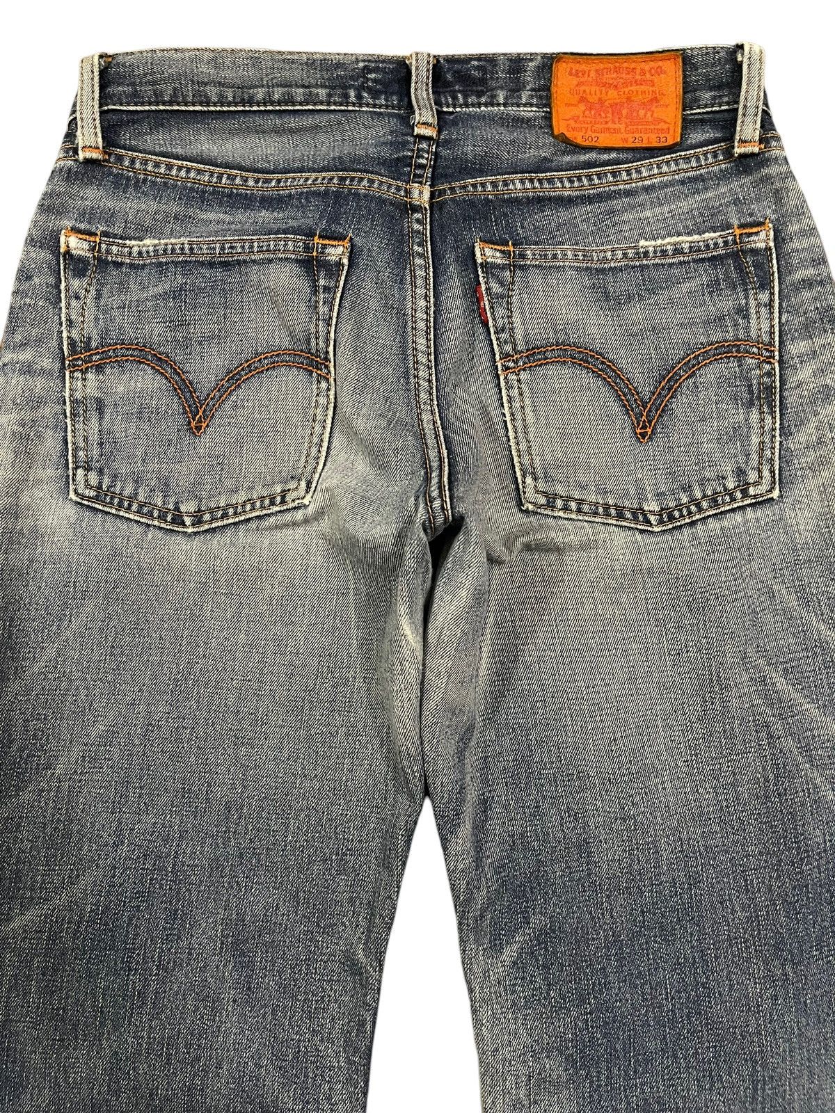 Levi's Vintage 90s Levis 503 Blue Wash Distress Baggy Jeans Size US 30 / EU 46 - 4 Thumbnail