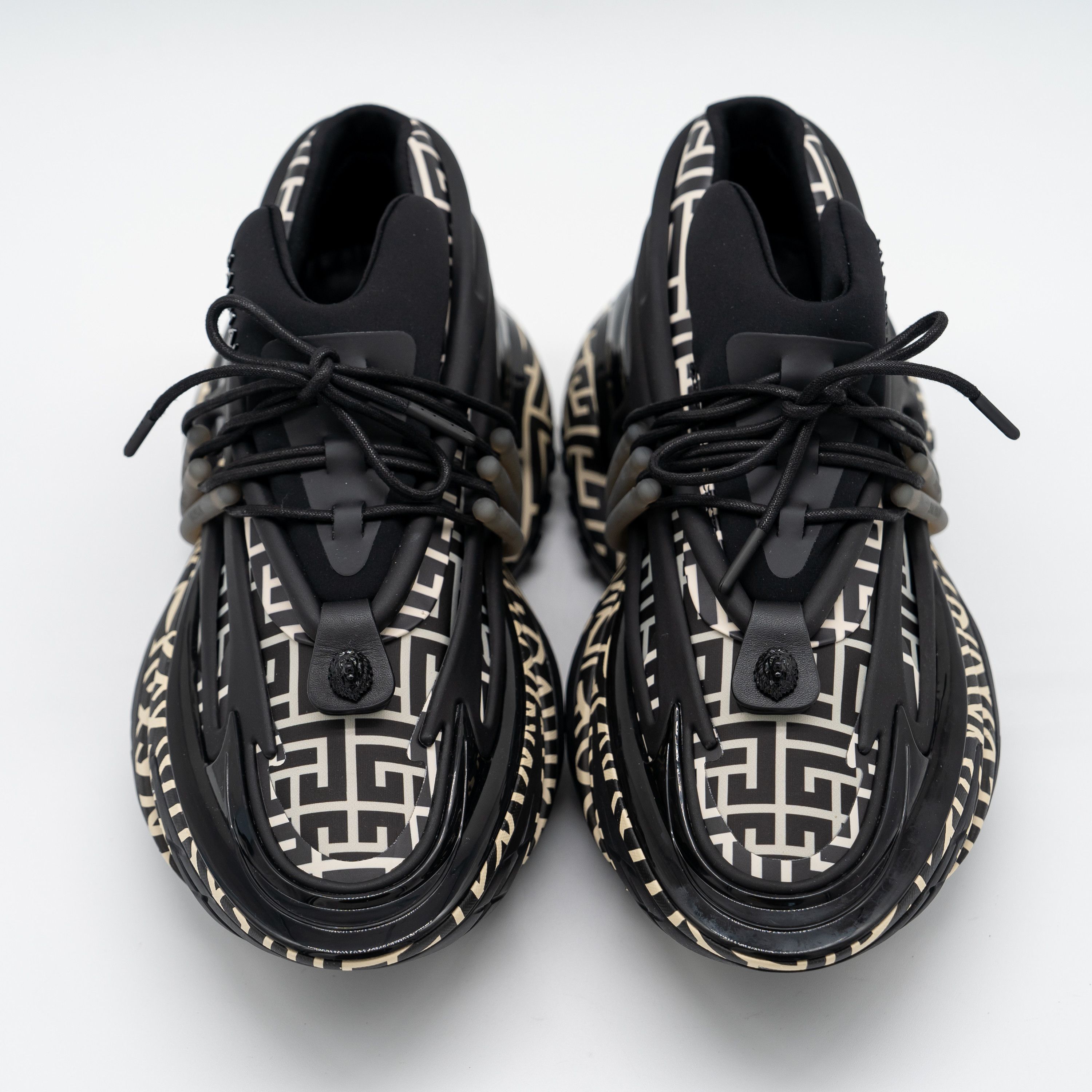 Balmain 42 9 US Balmain Unicorn Black White Monogram Sneakers Size US 9 / EU 42 - 3 Thumbnail