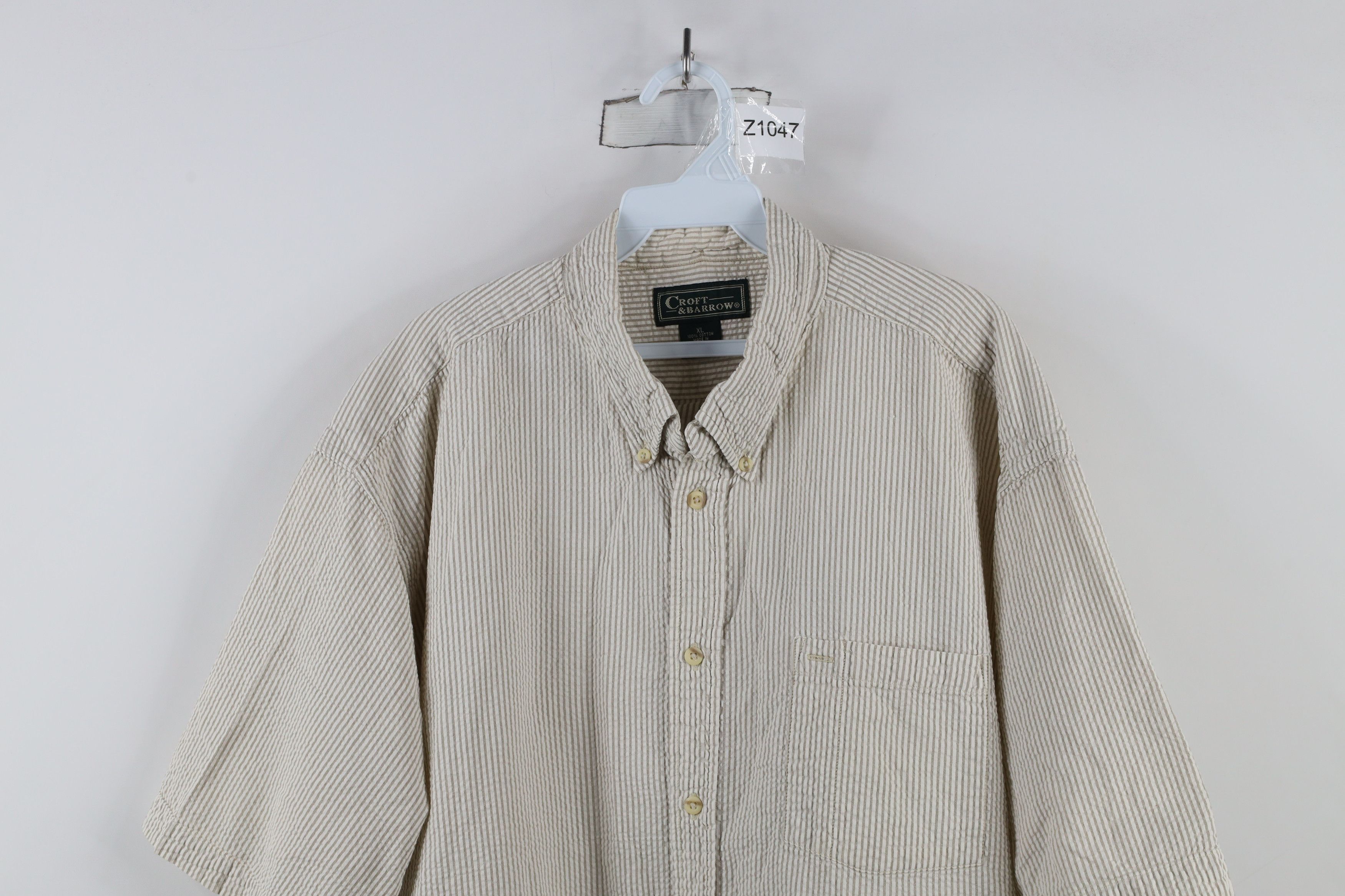 Vintage Vintage 90s Streetwear Striped Seer Sucker Button Down Shirt Size US XL / EU 56 / 4 - 2 Thumbnail
