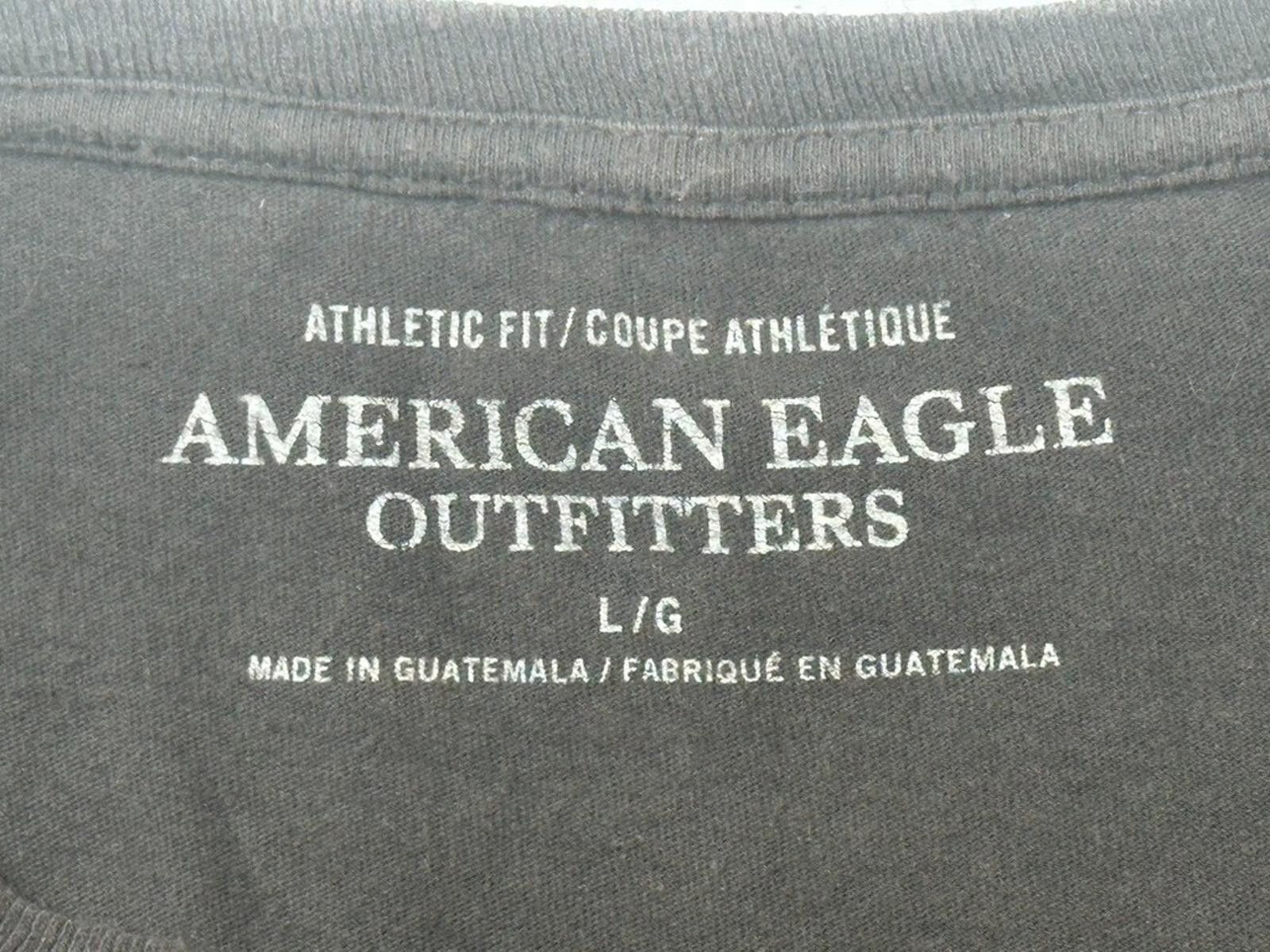 American Eagle Outfitters American Eagle Logo Athletic Fit T-Shirt Green Men's Large Size US L / EU 52-54 / 3 - 5 Thumbnail