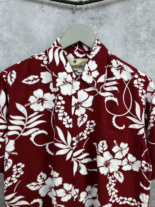 Other Karmakula Aloha Hawaiian Shirt Red Floral SS Vintage Style Size US S / EU 44-46 / 1 - 4 Thumbnail