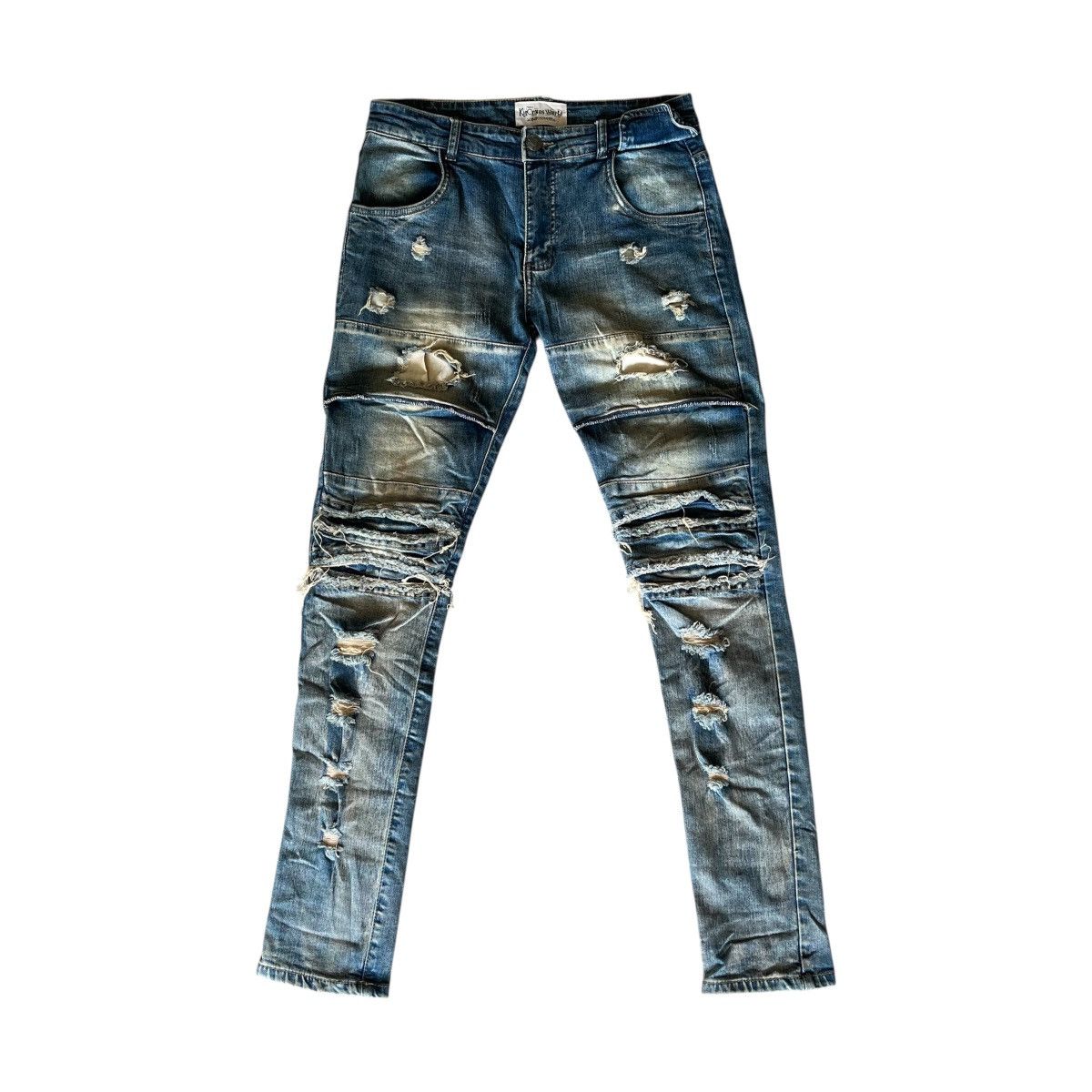 Other Crazy Distressed Kidcross Japanese Jeans Kmrii if6w9 style Size US 30 / EU 46 - 1 Thumbnail