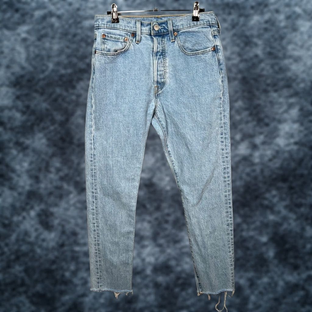 Levi's Levi's 501 Jeans Regular Size 28 Light Blue Distressed Denim Button Fly Women Jeans XX501 Size 28" / US 6 / IT 42 - 1 Thumbnail