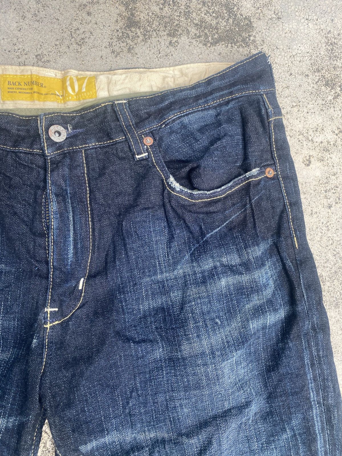 Japanese Brand × Vintage Flare Jeans Back Number Honeycomp Size US 36 / EU 52 - 5 Thumbnail