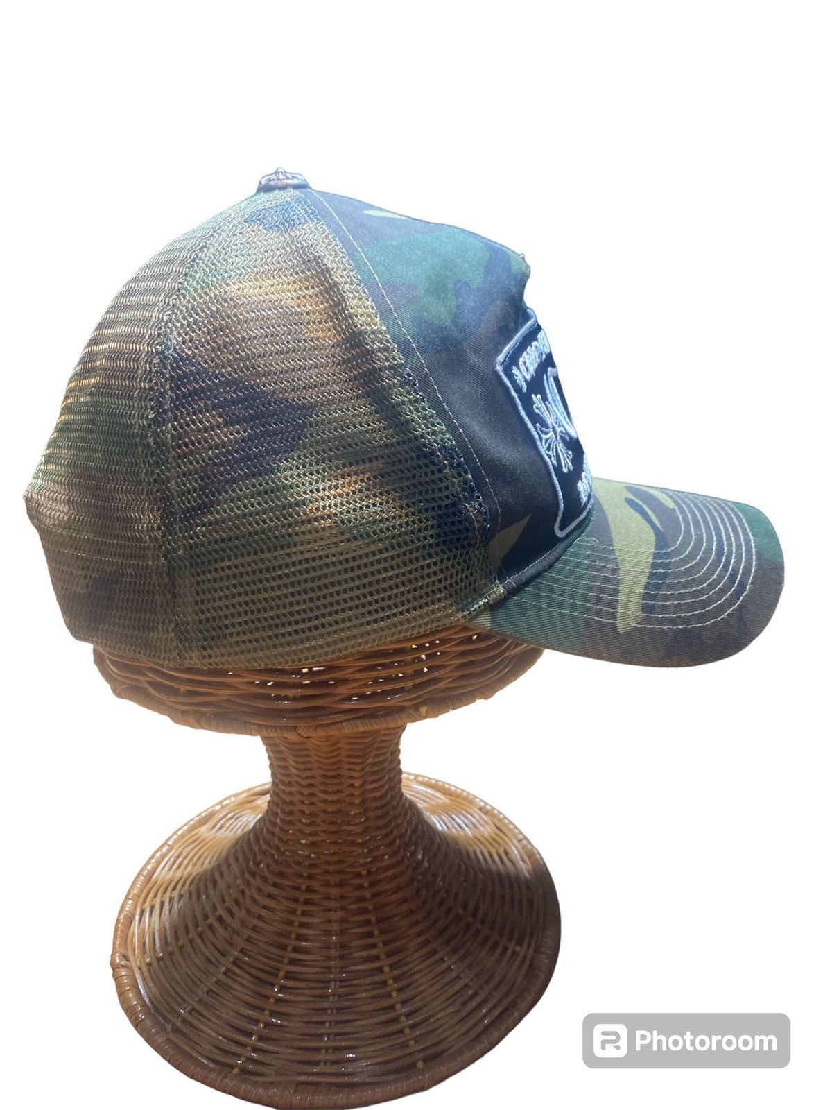 Chrome Hearts Vtg Chrome Heart F*** Trucker Camo Hats Size ONE SIZE - 3 Thumbnail