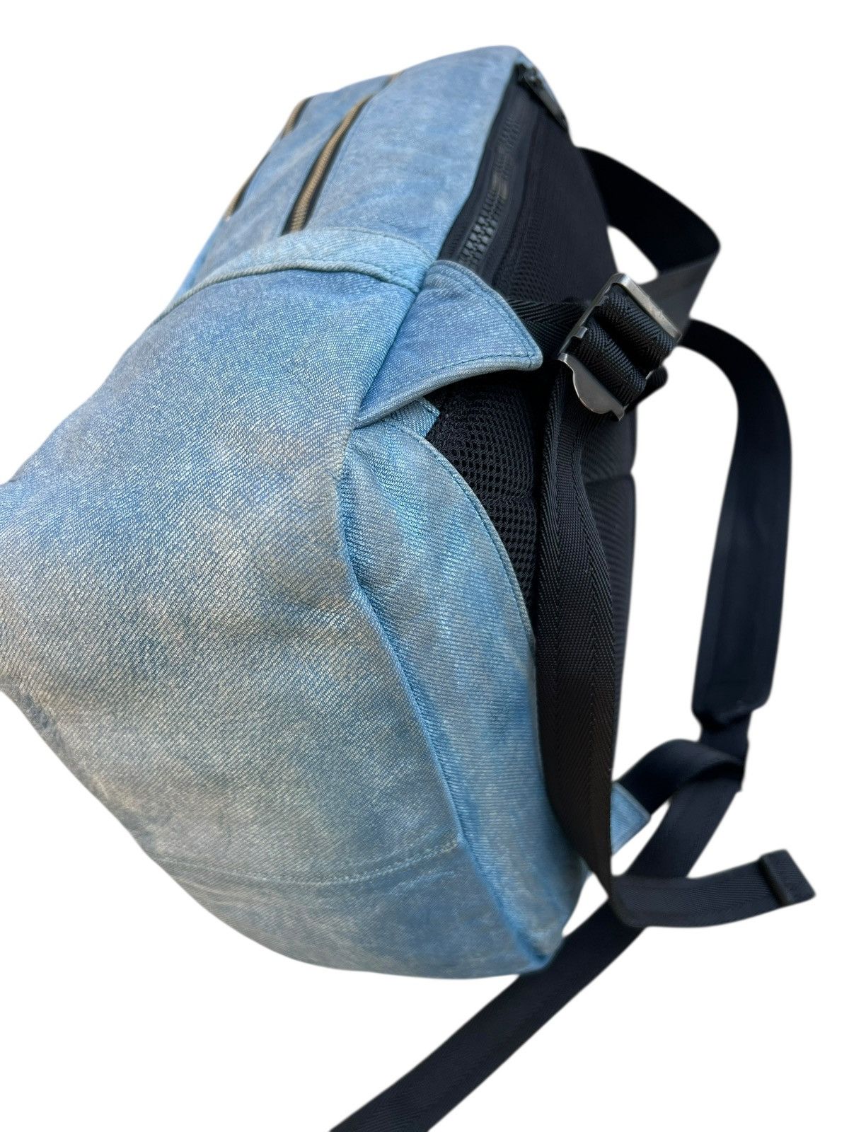 Leather DECADE Japan Patina Leather Backpack Bag Denim Design Size ONE SIZE - 12 Thumbnail