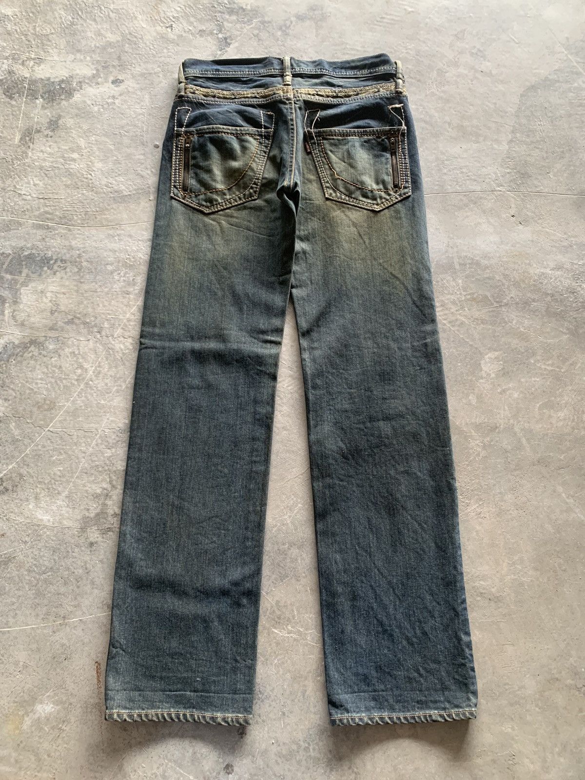 Japanese Brand crazy rusty sukajan japanese denim karakuri tamashii style Size US 32 / EU 48 - 2 Thumbnail