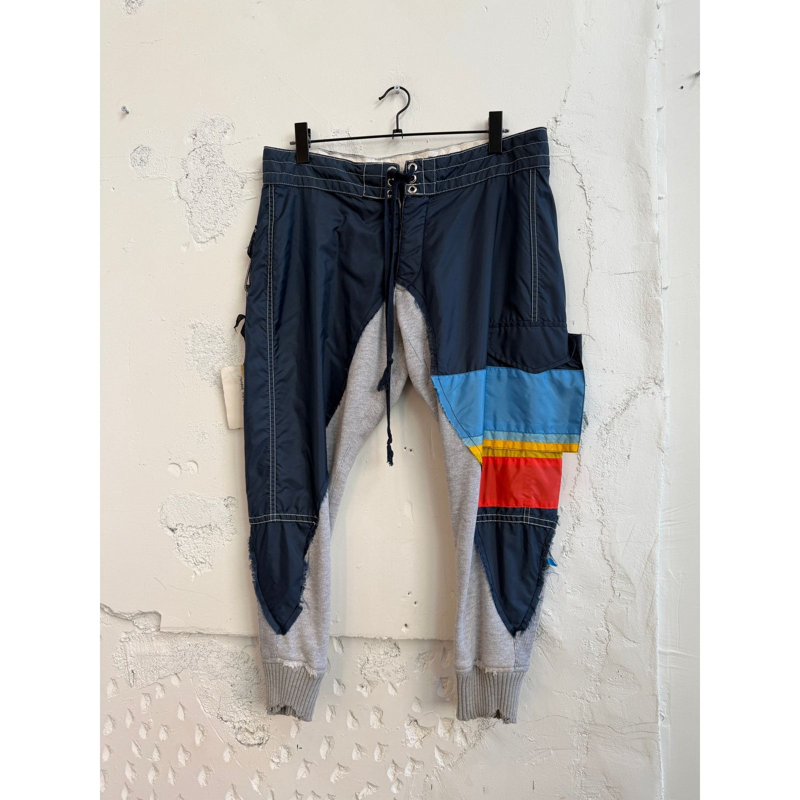Greg Lauren Greg Lauren SAMPLE 50/50 Navy Birdwell/Terry Pant Size US 34 / EU 50 - 1 Thumbnail