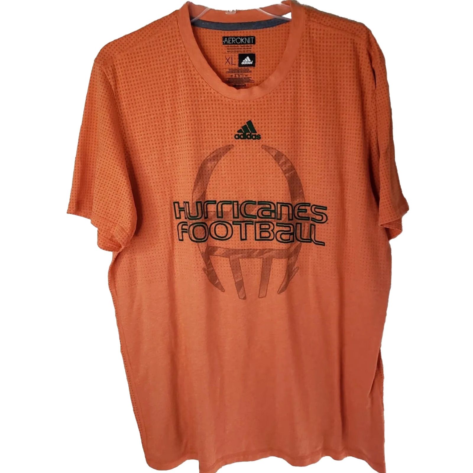 Adidas adidas Performance Tee Shirt Men XL Regular Medium Orange Aeroknit Pullover Size US XL / EU 56 / 4 - 2 Thumbnail
