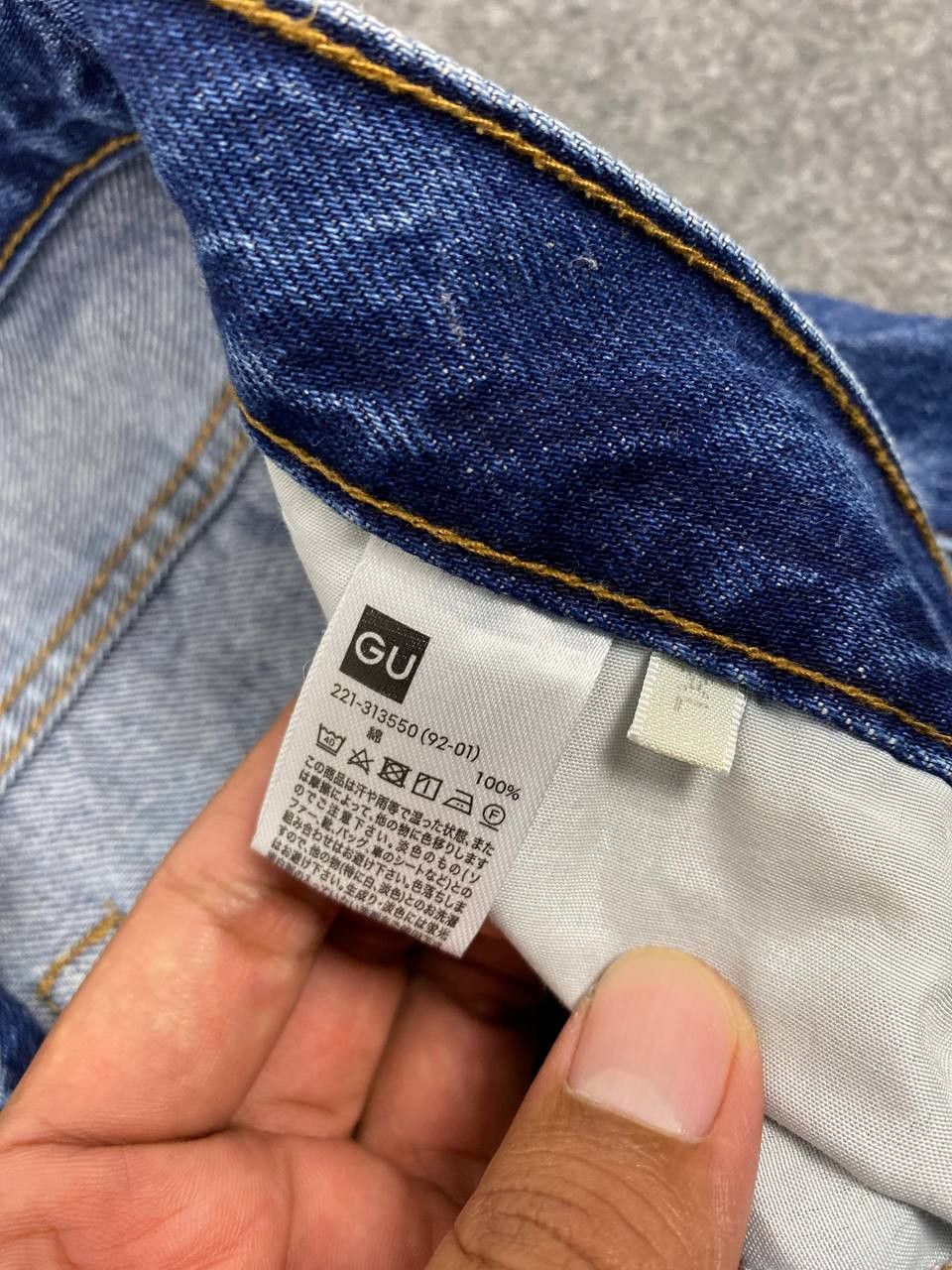 Japanese Brand GU japanese brand distressed denim nice design Size US 33 - 11 Thumbnail