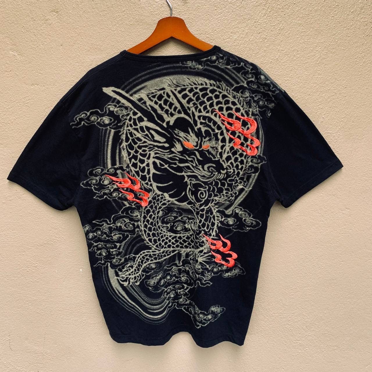 Karakuri Tamashii Rare Vintage Y2K Japan Dragon Harajuku Sukajan Tees Size US XL / EU 56 / 4 - 1 Thumbnail