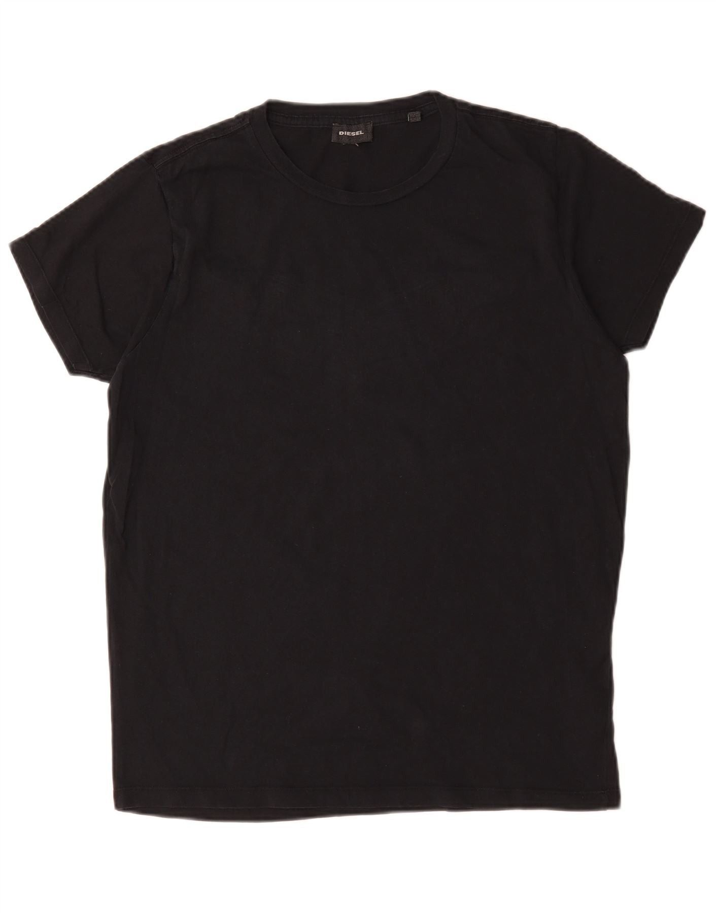 Diesel Womens T-Shirt Top UK 16 Large Navy Blue Cotton Size L / US 10 / IT 46 - 1 Thumbnail