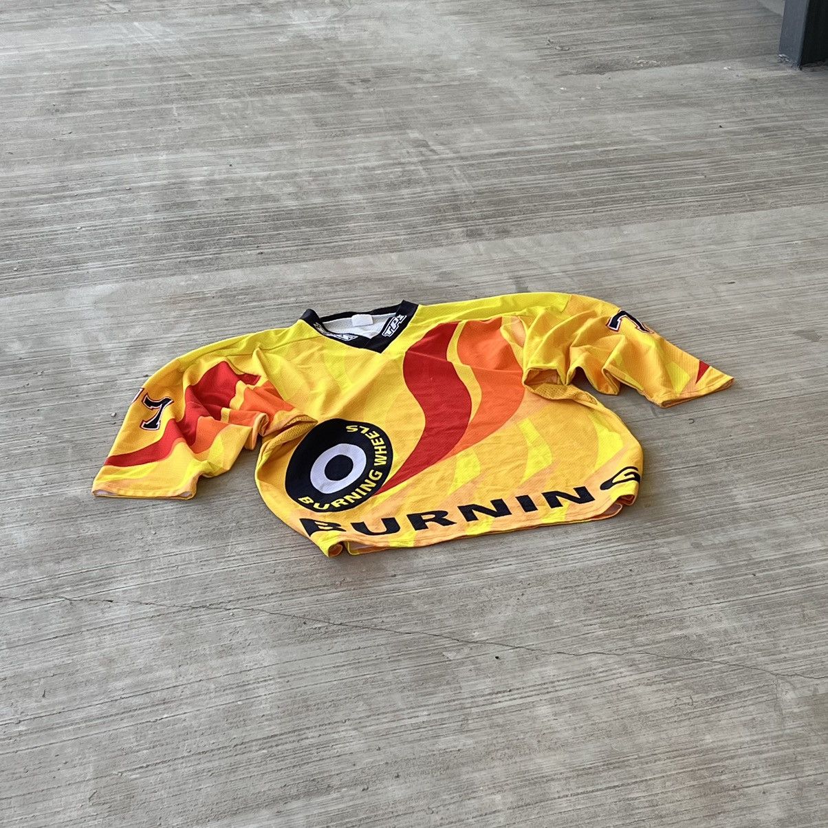 Vintage Wuthrich tps burning wheels Vintage Jersey Size US XXL / EU 58 / 5 - 3 Thumbnail