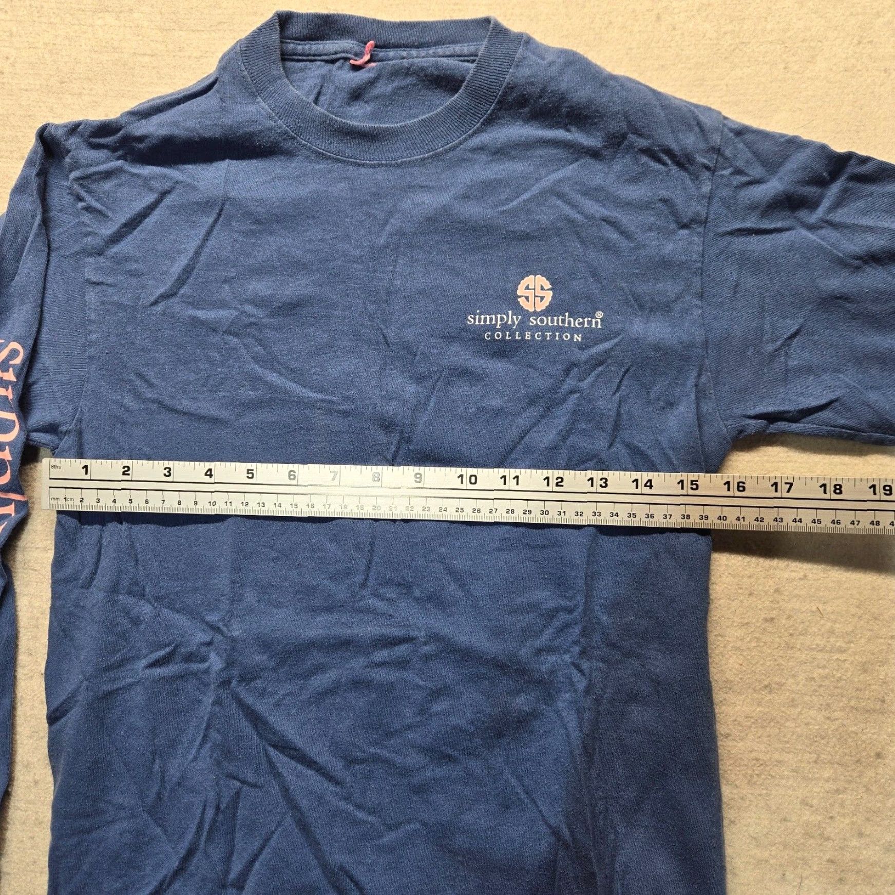 Vintage Simply Southern Long Sleeve T-Shirt Blue Giraffe Graphic "Do All Things With Kindness" Small Womens Size S / US 4 / IT 40 - 4 Thumbnail