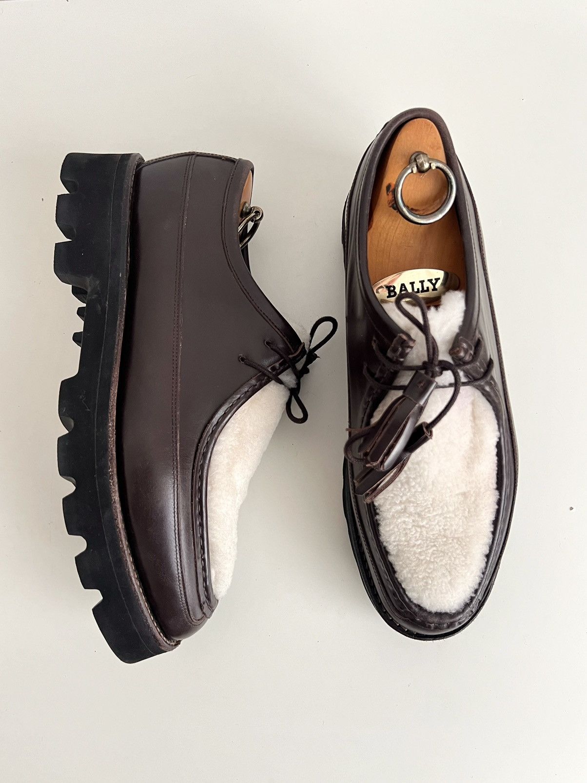 Grenson Bennet Shearling Lug Moc Brown Paraboot Michael