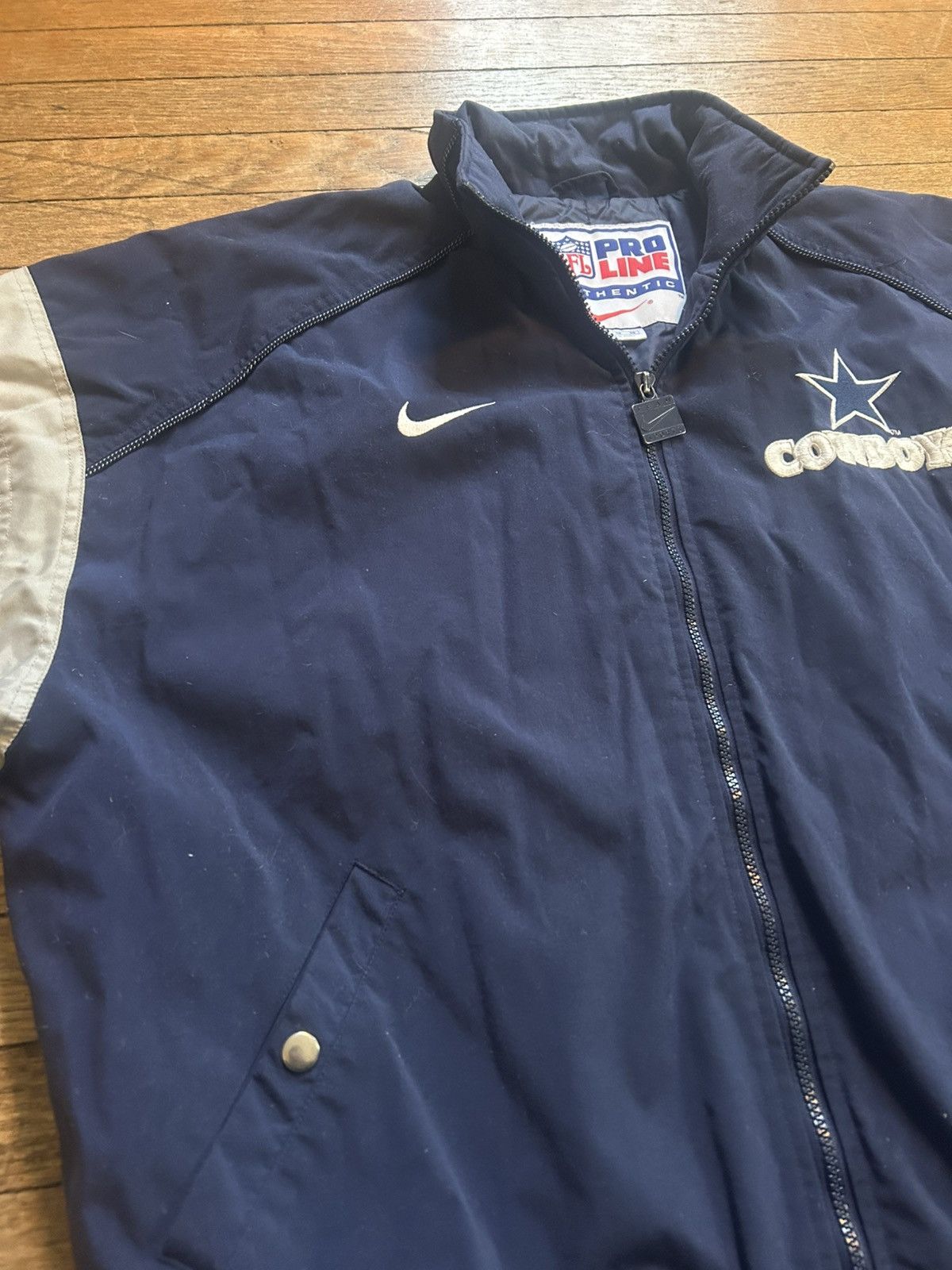 Nike Vintage 90s Dallas Cowboys Sideline Jacket Size US XL / EU 56 / 4 - 2 Thumbnail