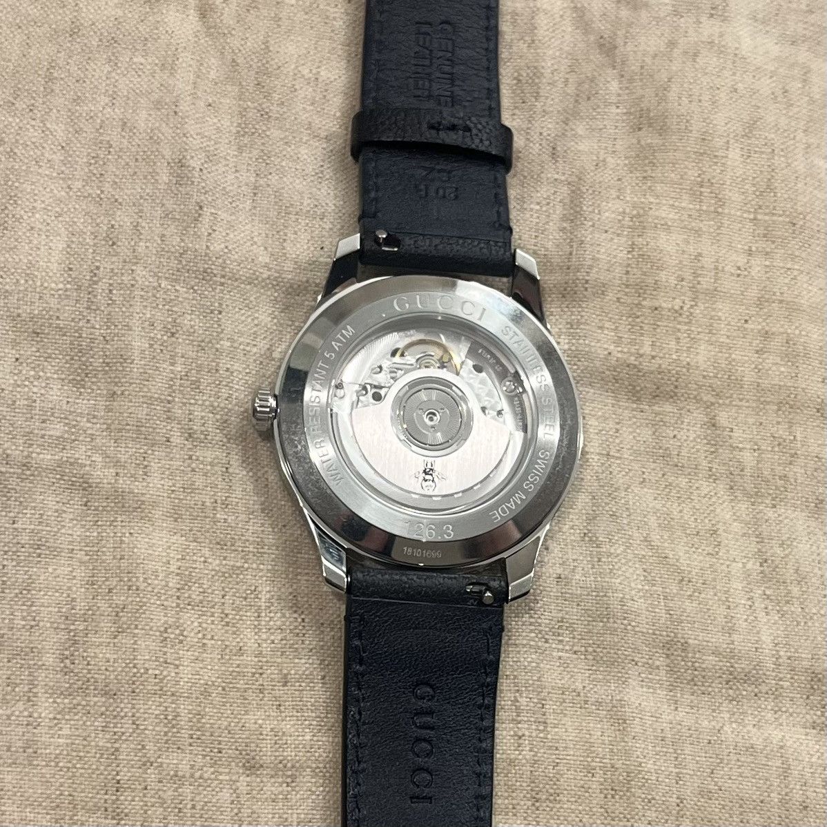 Gucci $3950 Gucci G-Timeless 40mm Charm Dial Automatic Watch, Navy Size ONE SIZE - 10 Thumbnail