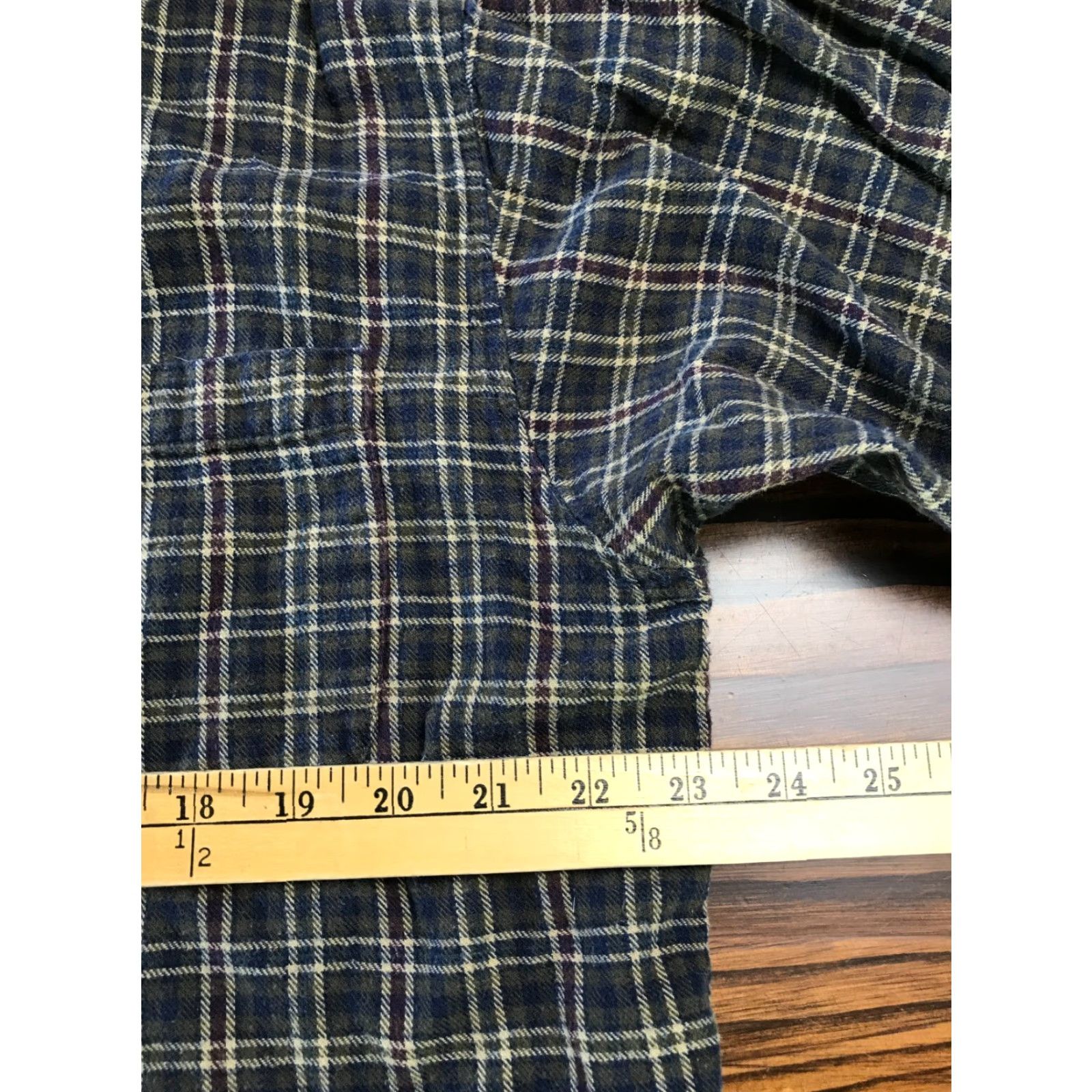Area Bay Area Traders Shirt Men's TL/Tall Long Sleeve Plaid Flannel Green Blue Red Button-Up Pocketed Size US L / EU 52-54 / 3 - 6 Thumbnail