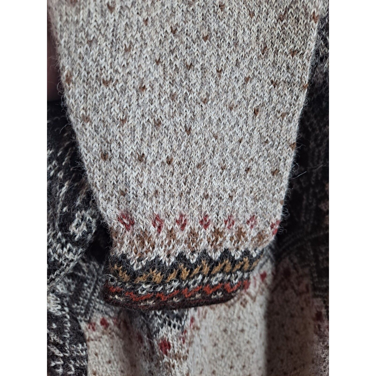 Other Intiwara Alpaca Sweater Fair Isle 1/4 Zip Pullover Knitwear Size US XL / EU 56 / 4 - 4 Thumbnail