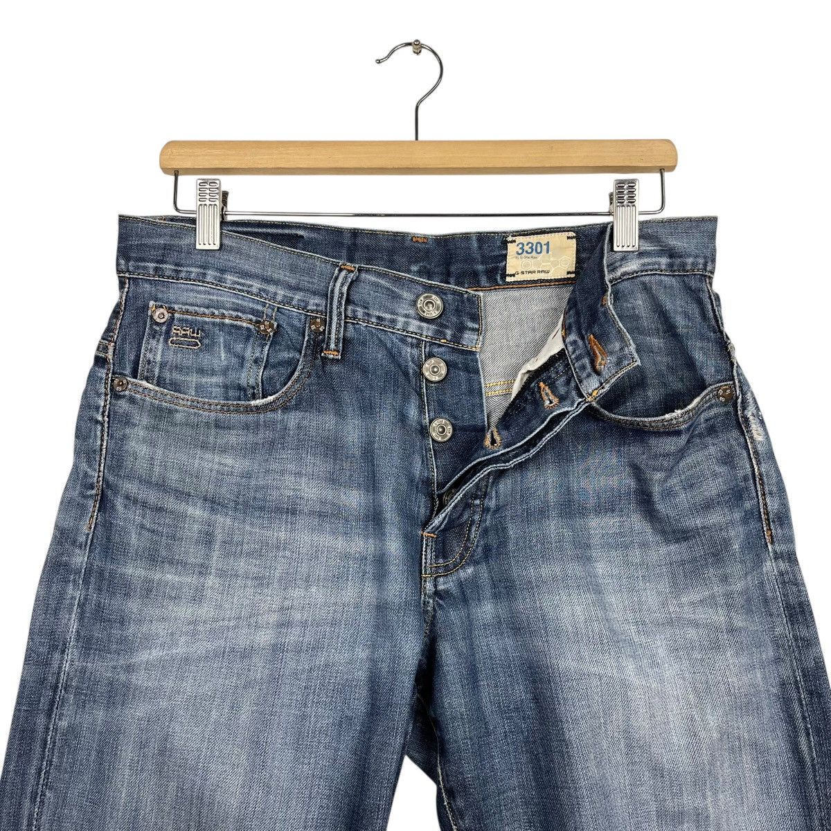 G-Star Vintage G Star Raw Denim Jeans Size US 32 / EU 48 - 14 Thumbnail