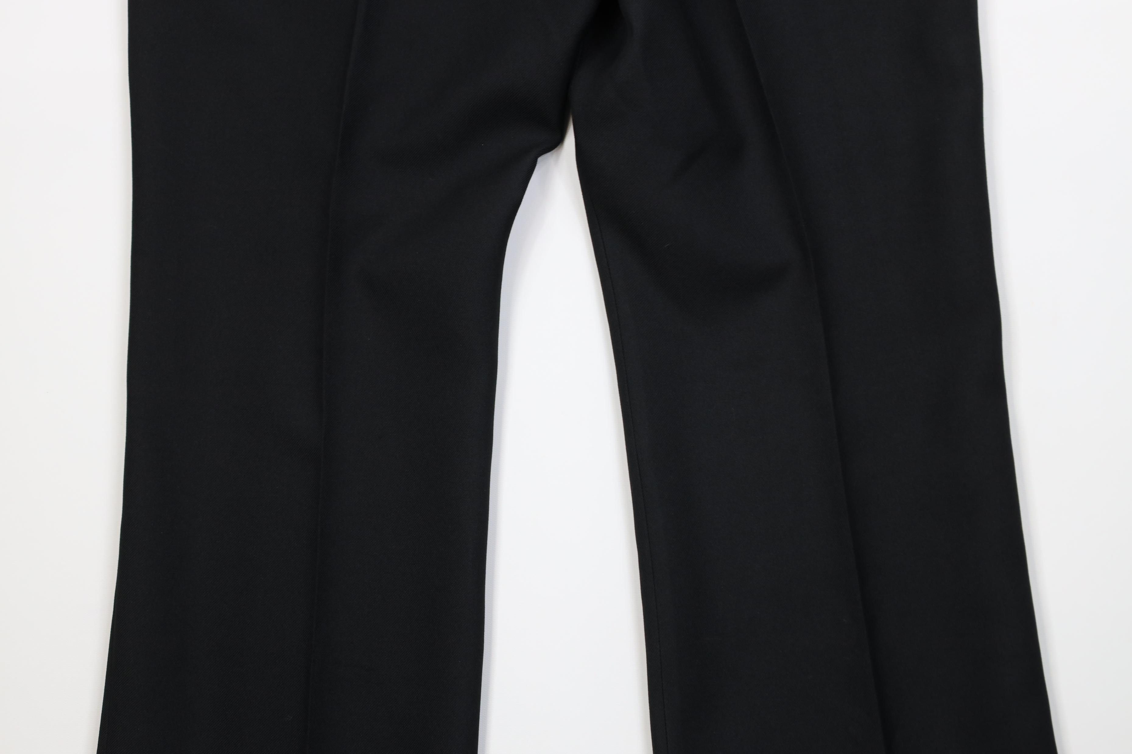 Vintage Vintage 70s Streetwear Flared Wide Leg Chino Pants Black USA Size US 38 / EU 54 - 12 Thumbnail