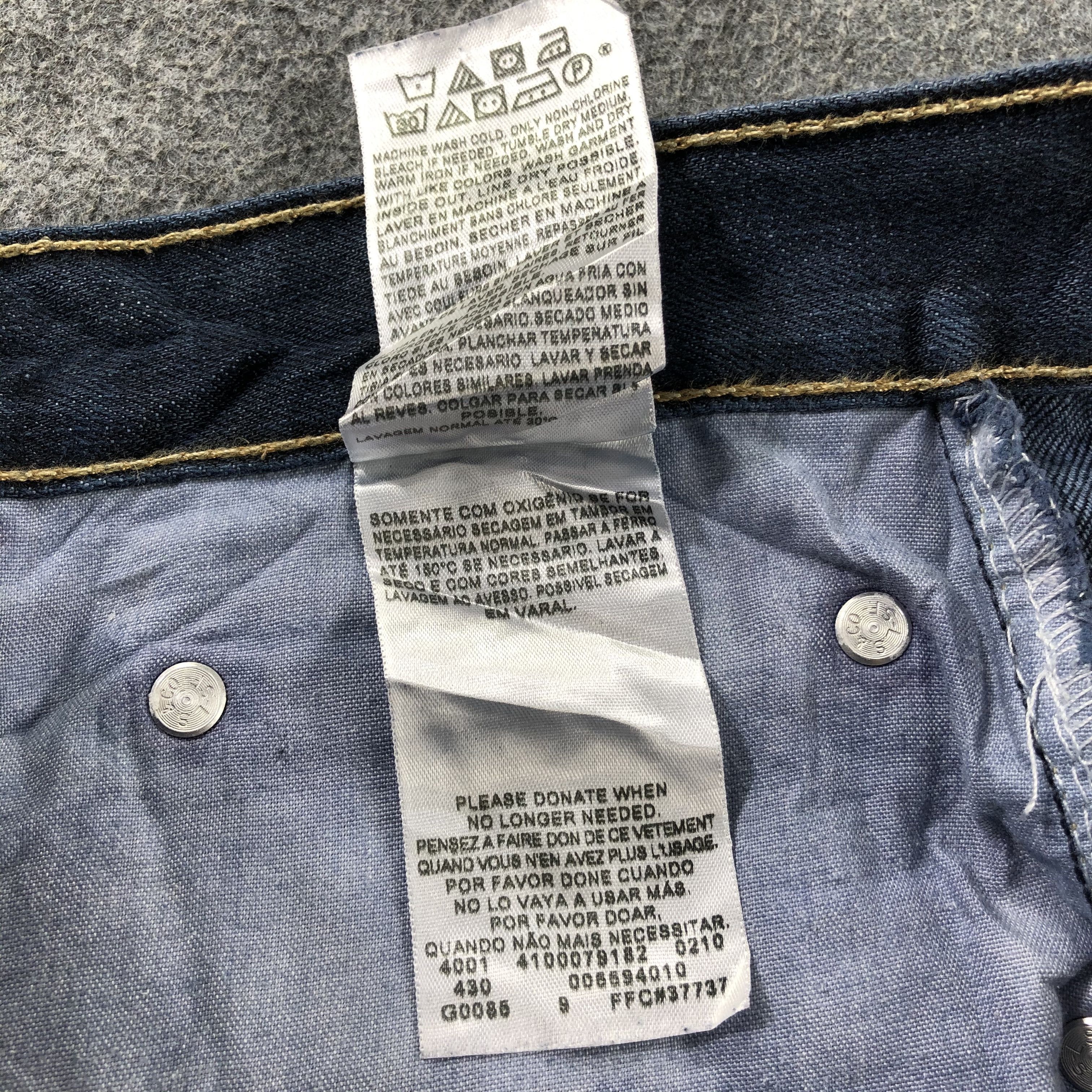 Levi's Vintage Faded Black Levis 559 Jeans-J2344 Size US 33 - 15 Thumbnail