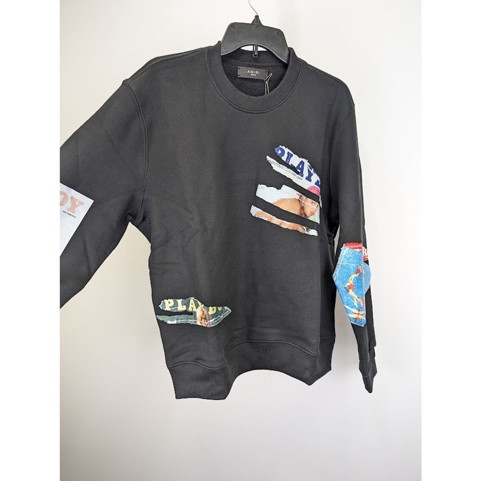 Amiri o1rshd1 Q:2 / Playboy Magazine Crewneck Sweater in Black Size US L / EU 52-54 / 3 - 14 Thumbnail