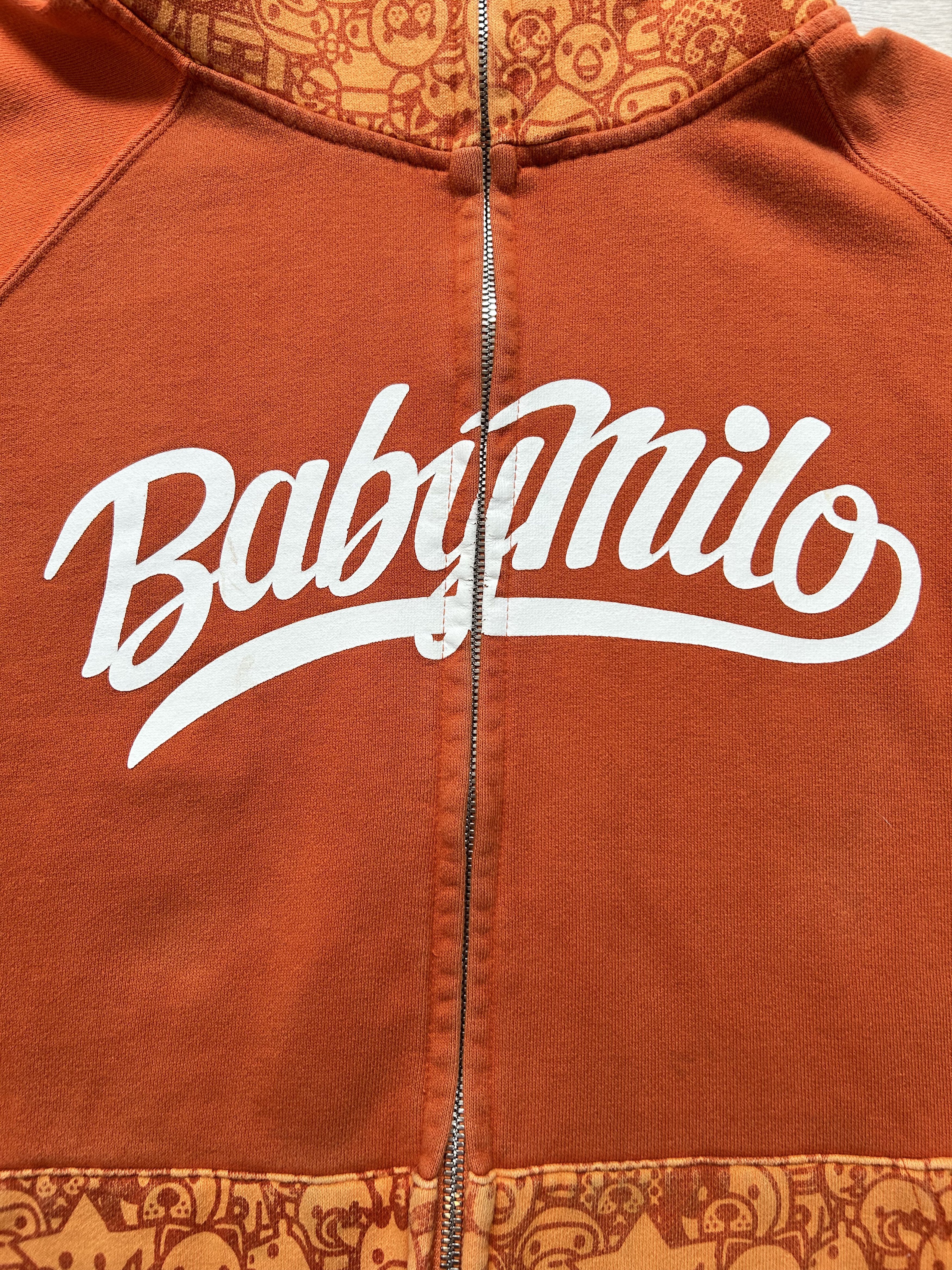 Bape BAPE Orange Animal Safari Milo Full Zip Hoodie Size US M / EU 48-50 / 2 - 3 Thumbnail